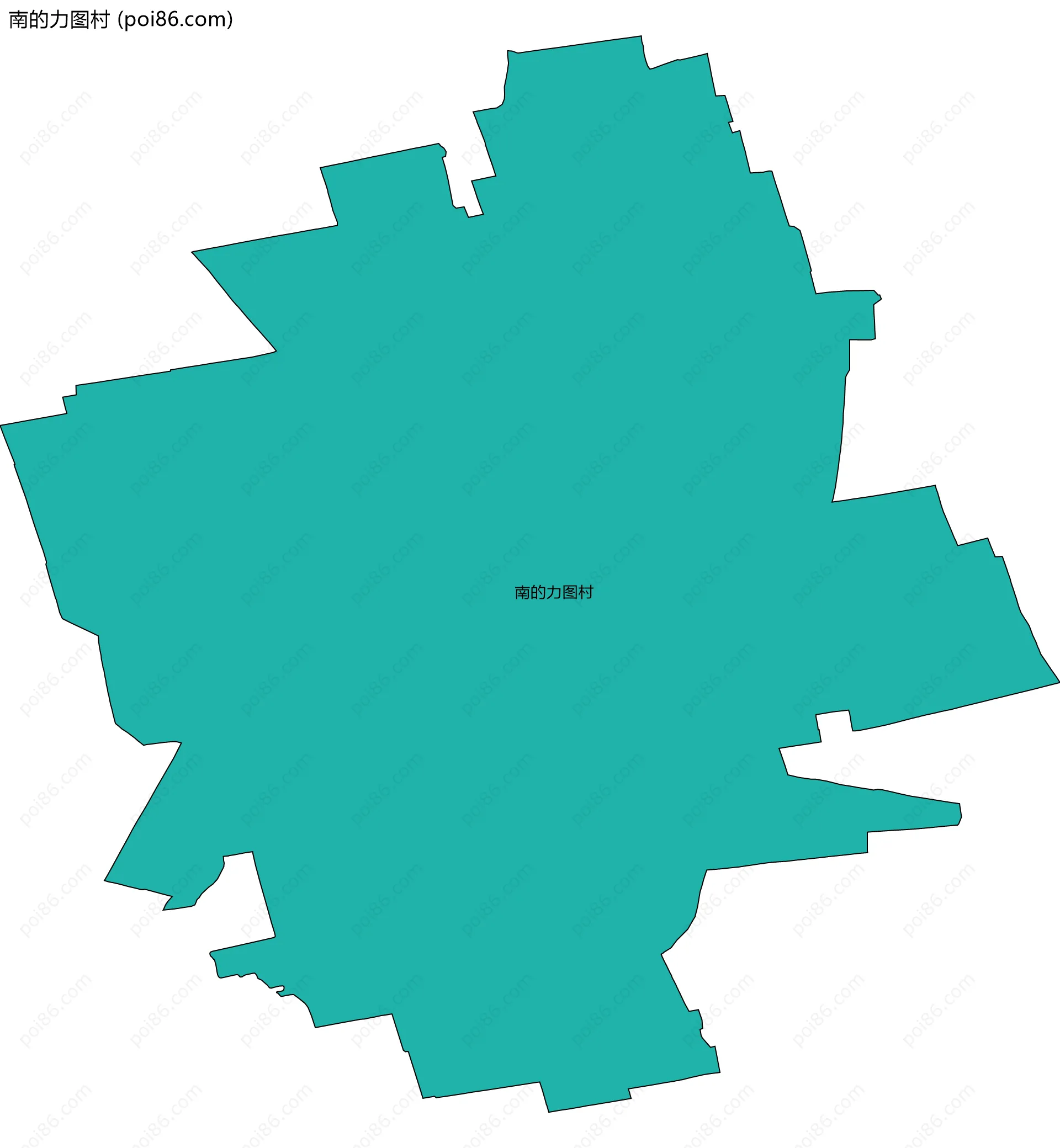 南的力图村边界地图