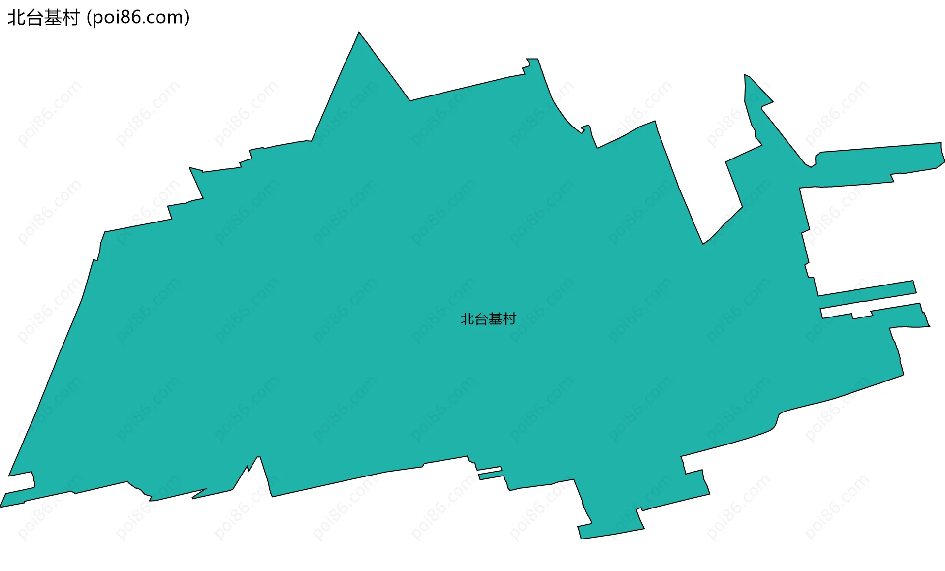 北台基村边界地图