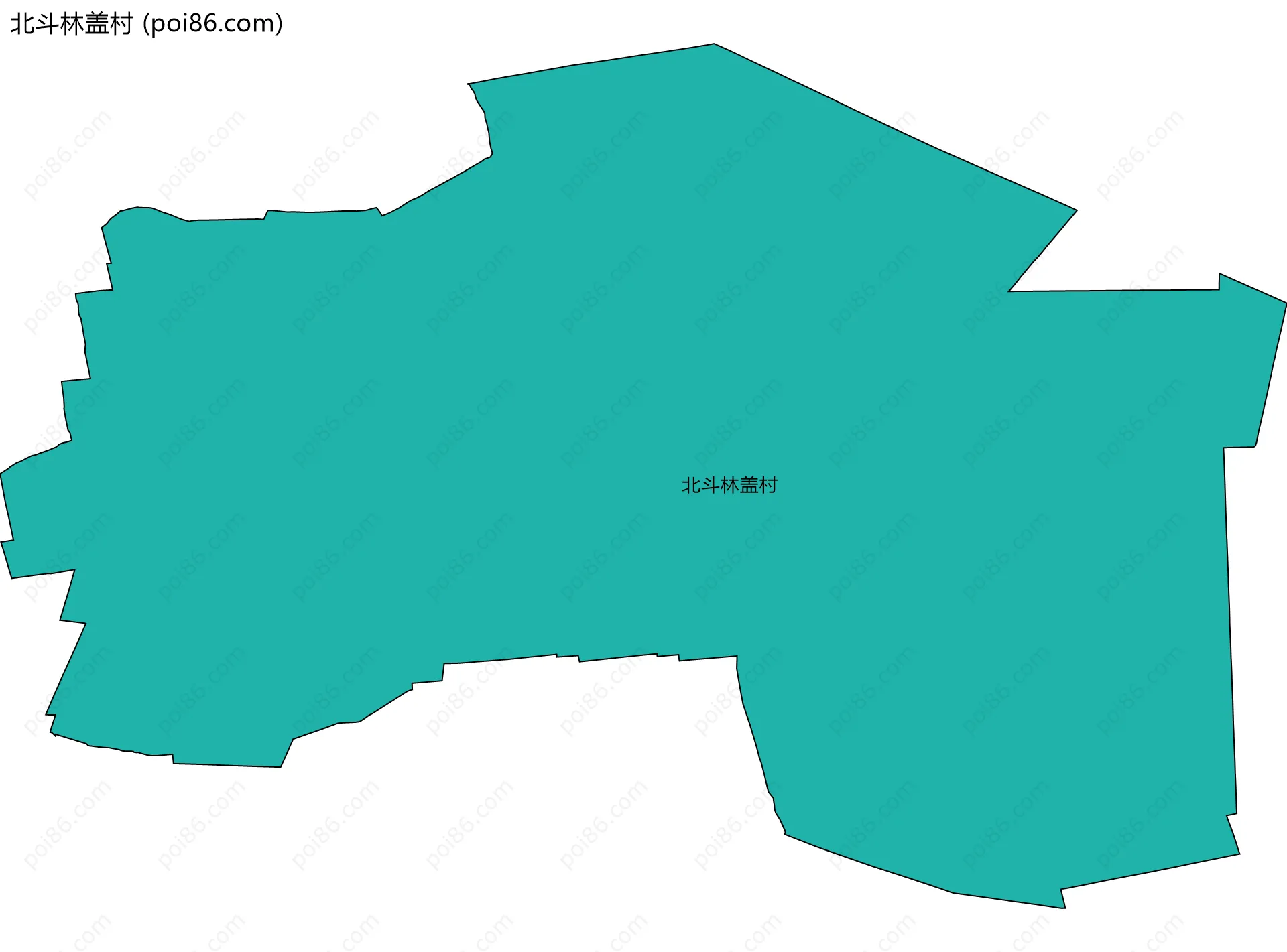 北斗林盖村边界地图