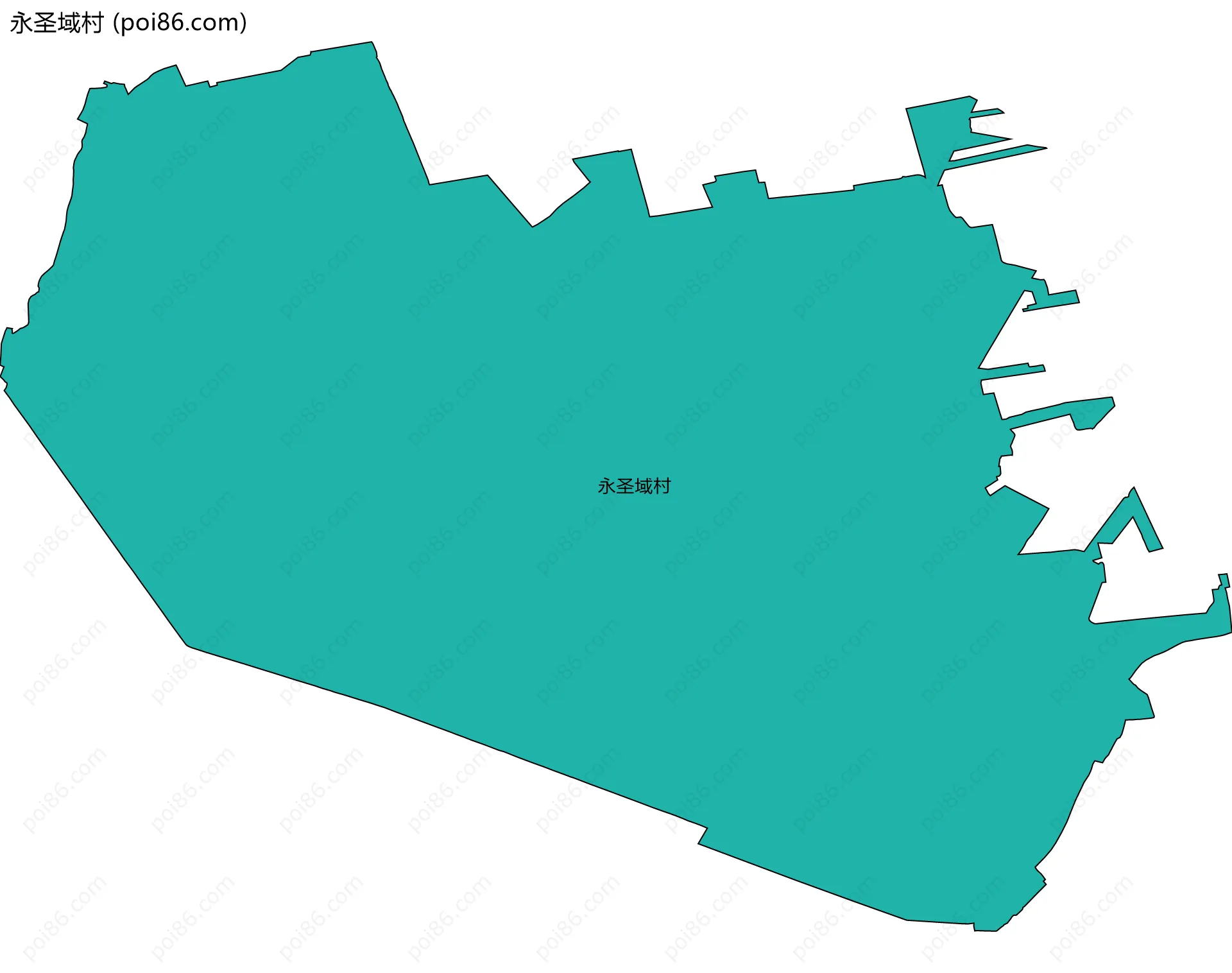 永圣域村边界地图