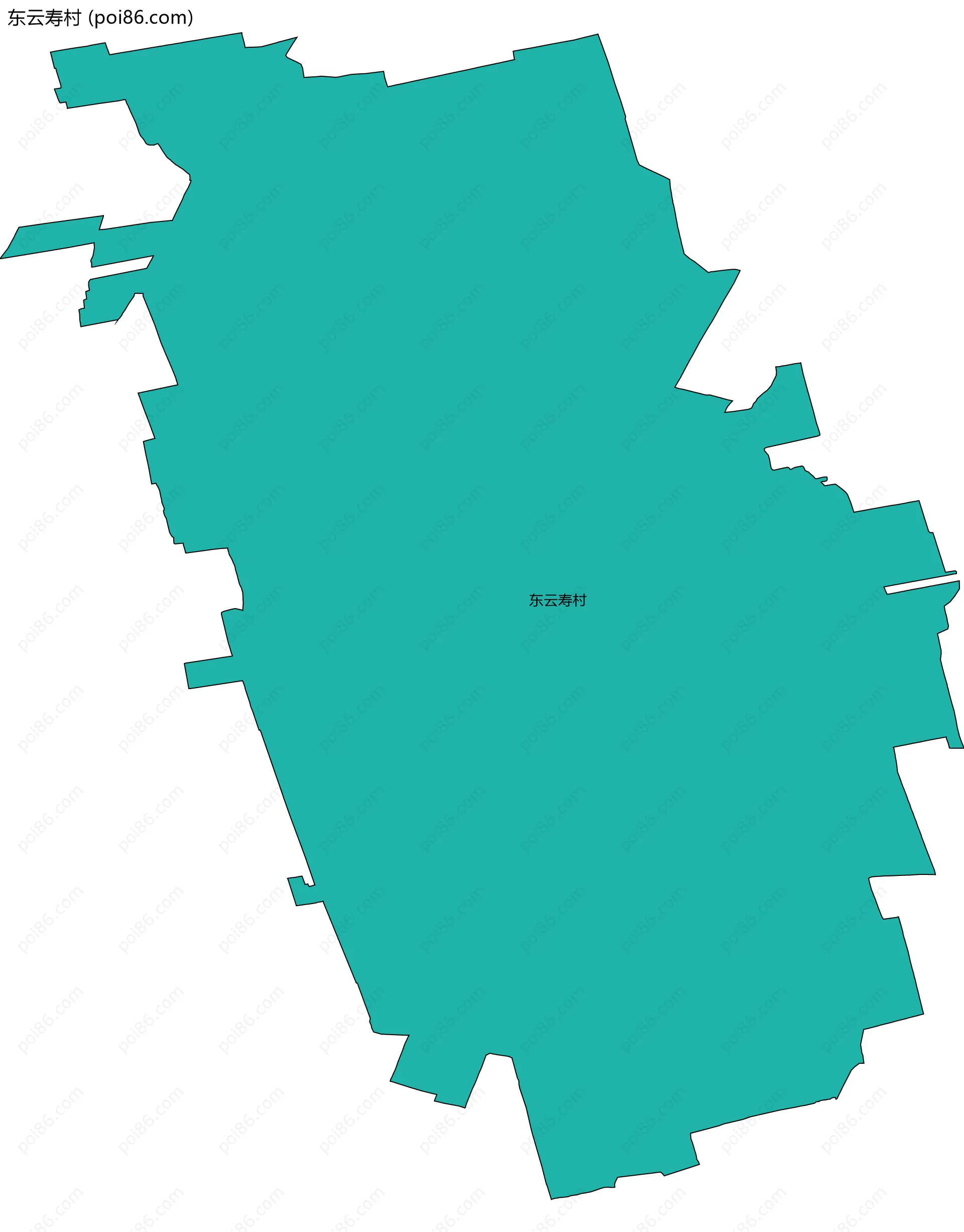 东云寿村边界地图