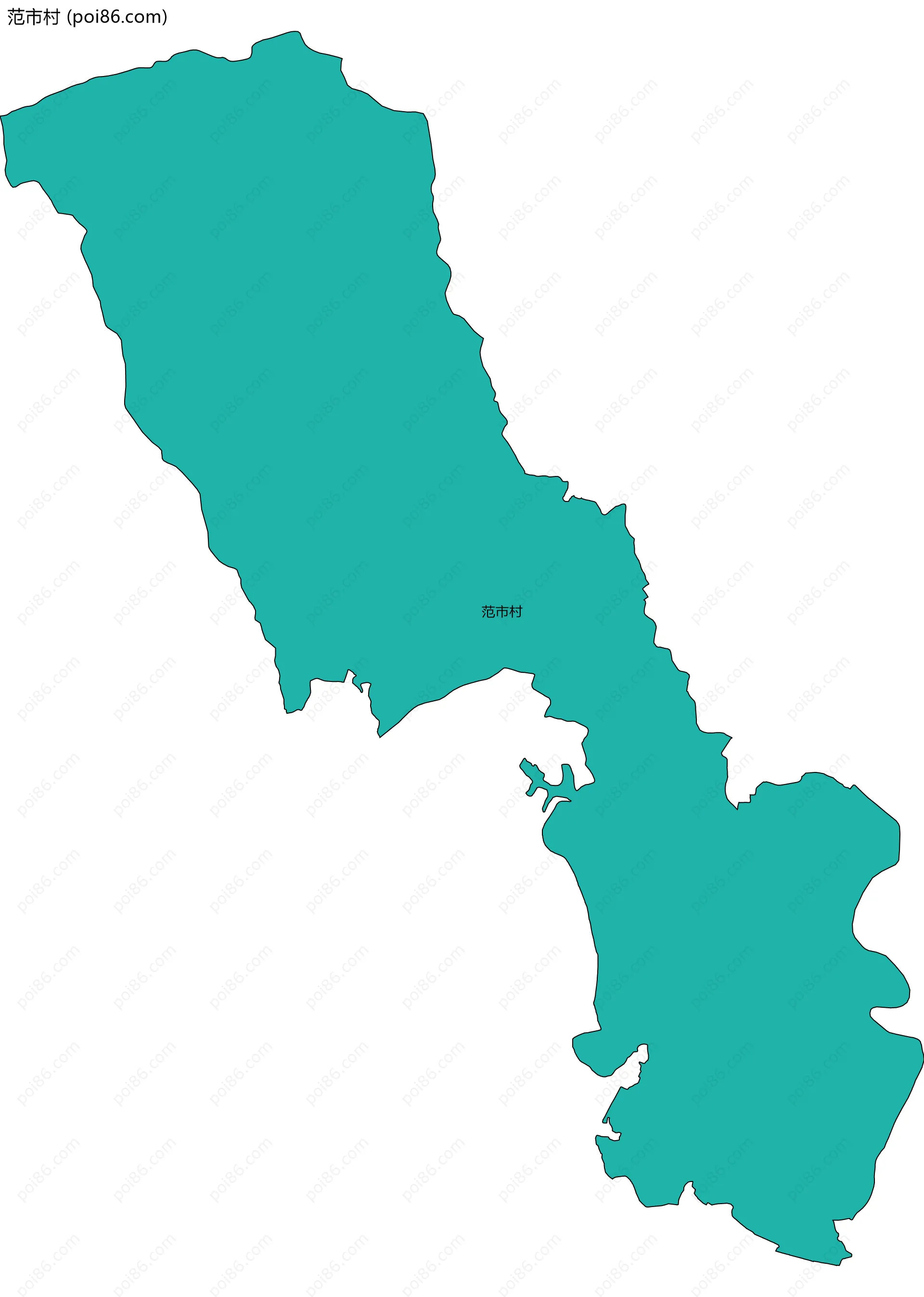 范市村边界地图