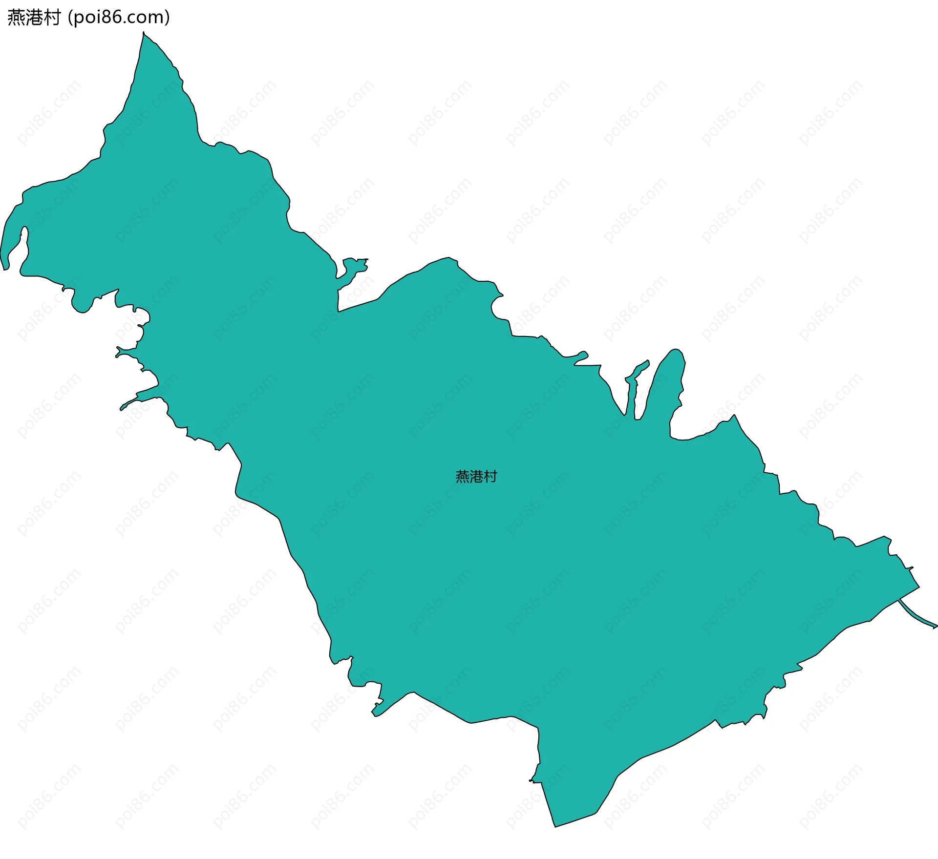 燕港村边界地图