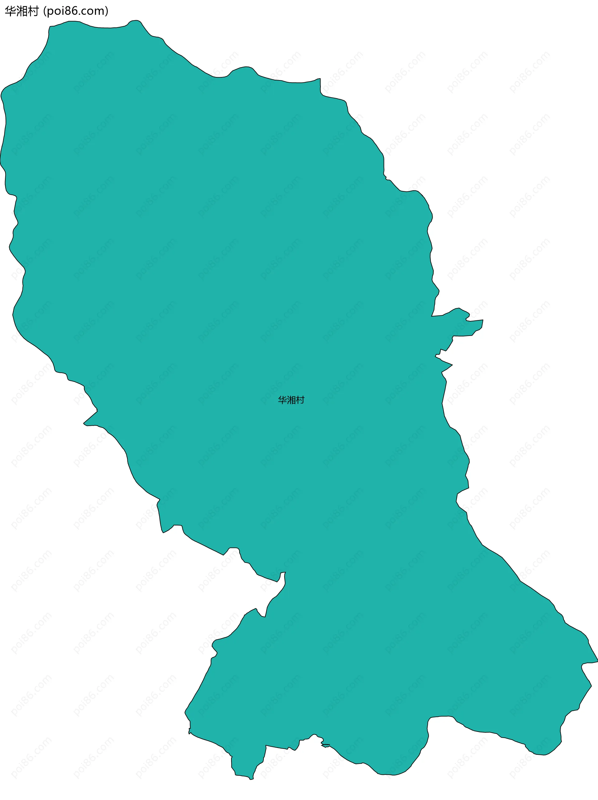 华湘村边界地图