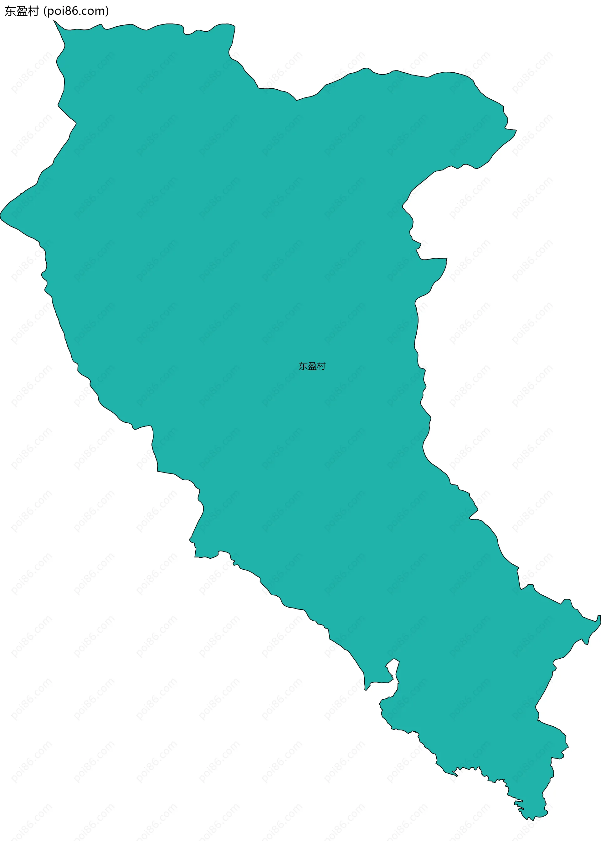 东盈村边界地图