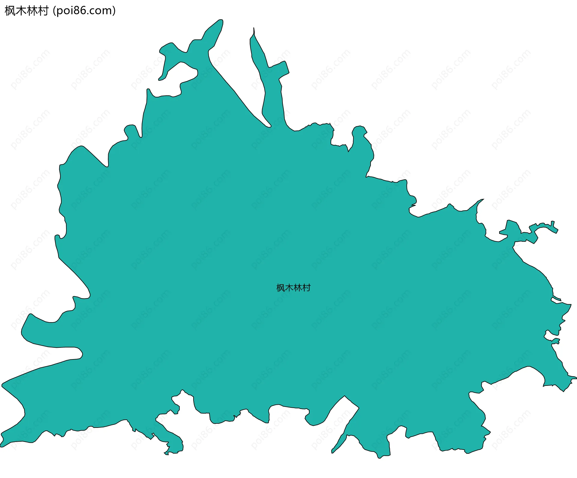 枫木林村边界地图