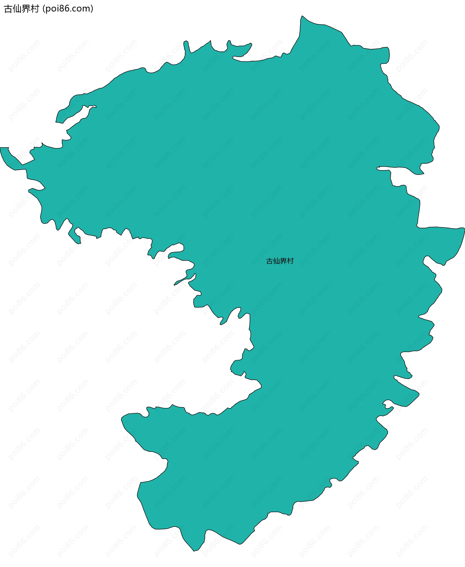 古仙界村边界地图