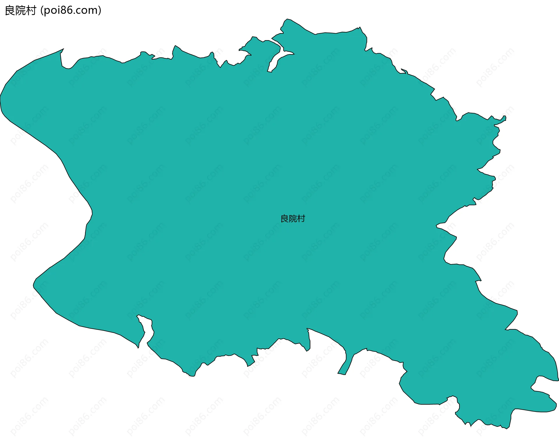 良院村边界地图