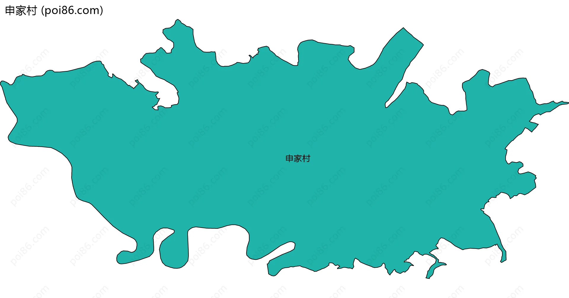 申家村边界地图