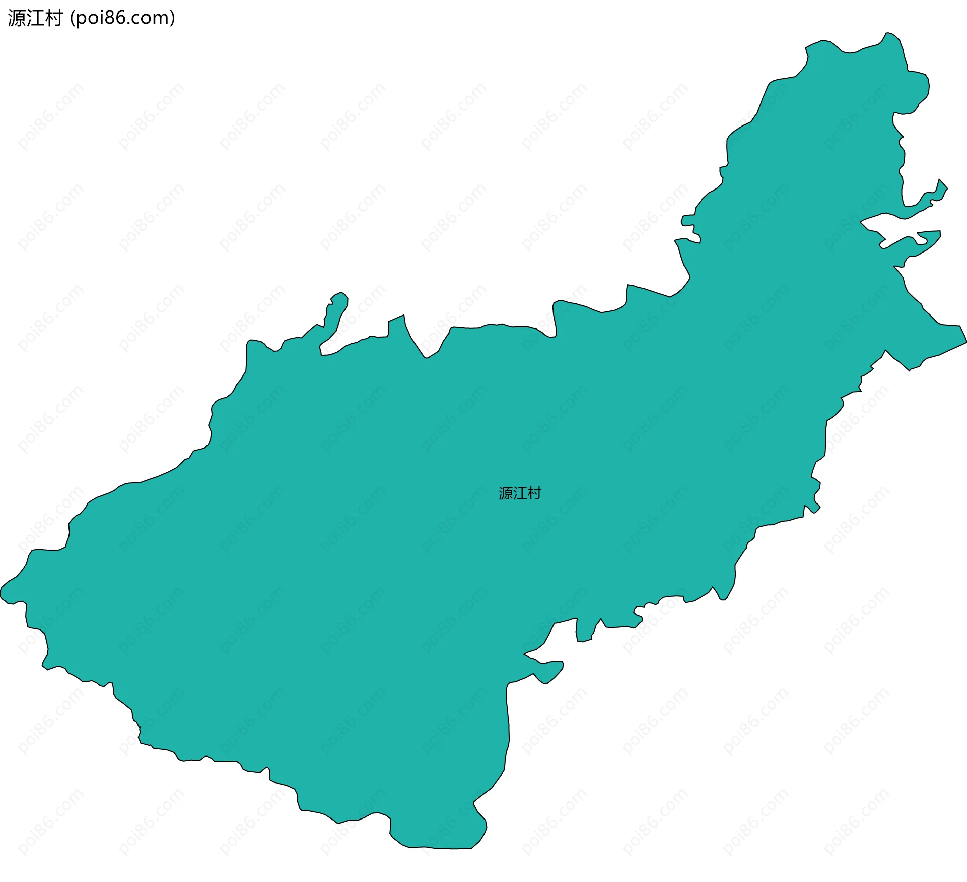 源江村边界地图