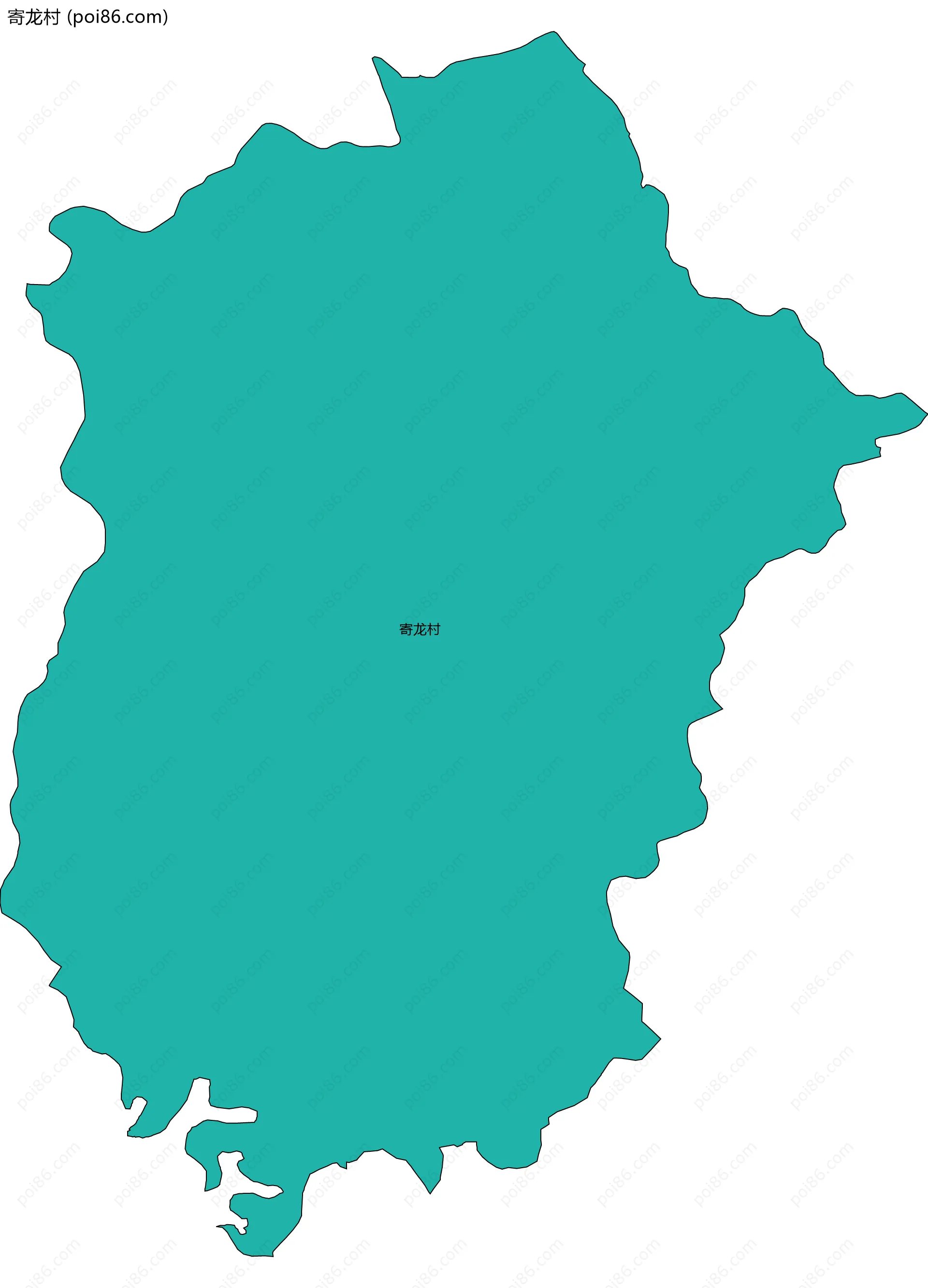 寄龙村边界地图