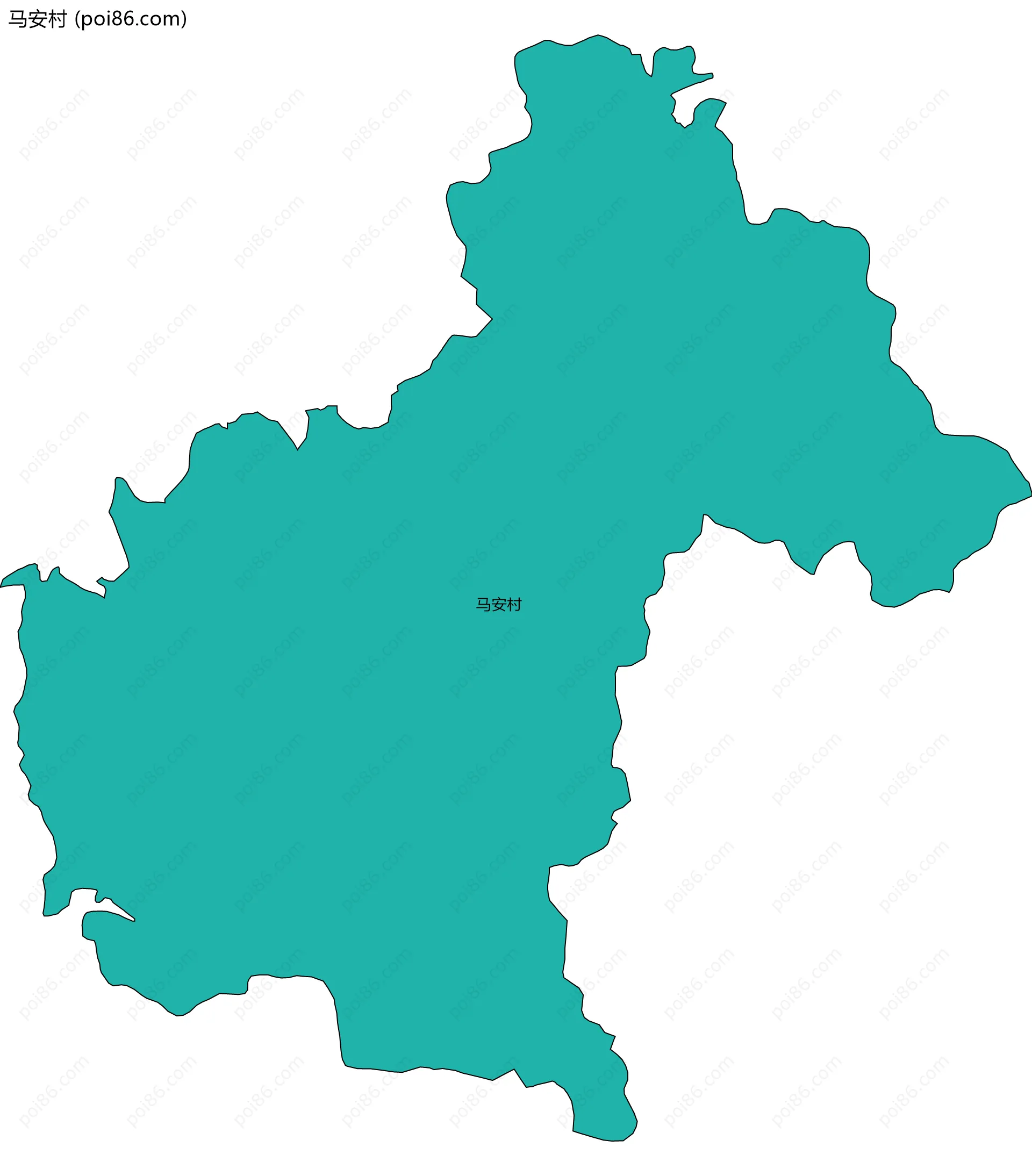 马安村边界地图