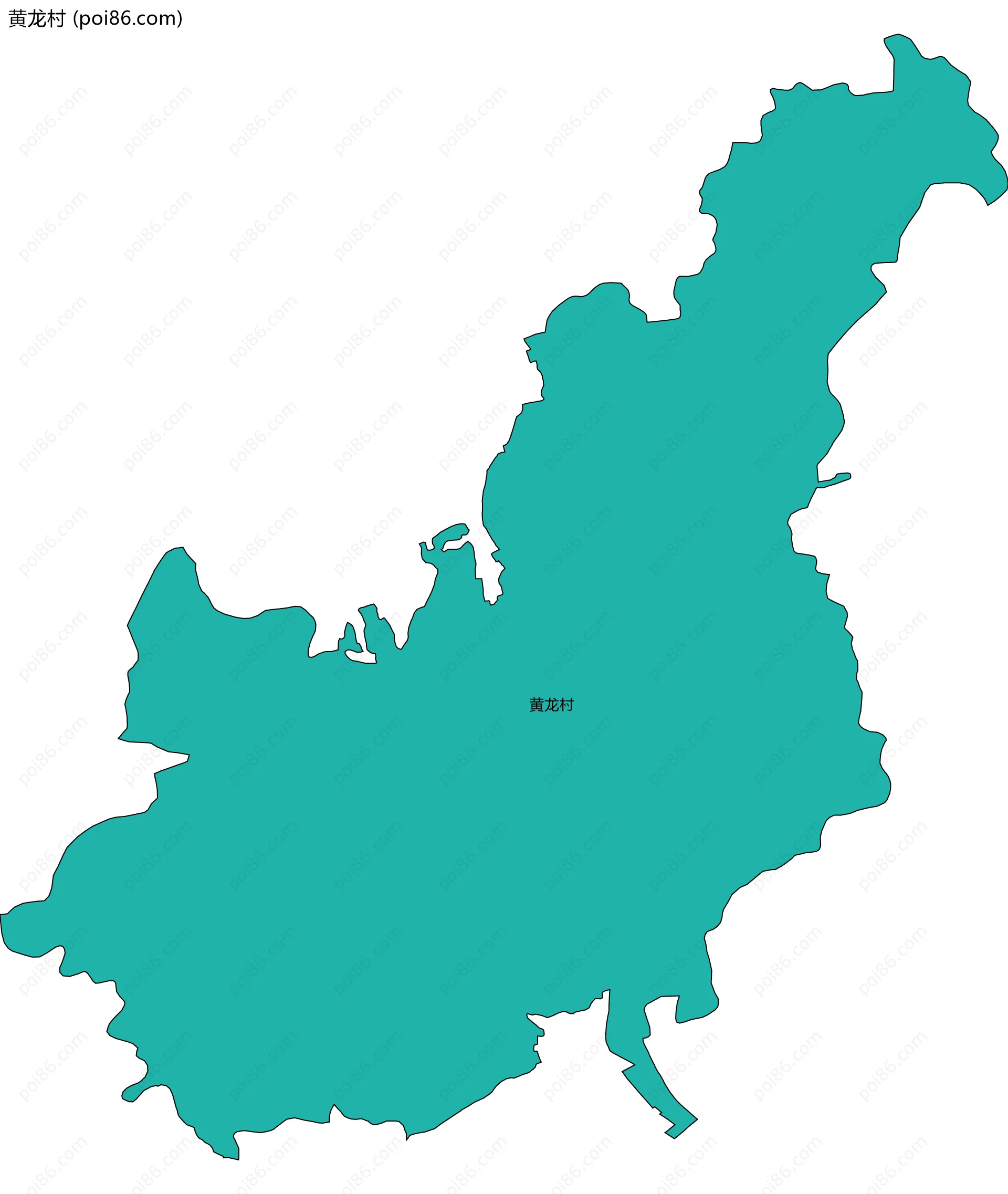 黄龙村边界地图