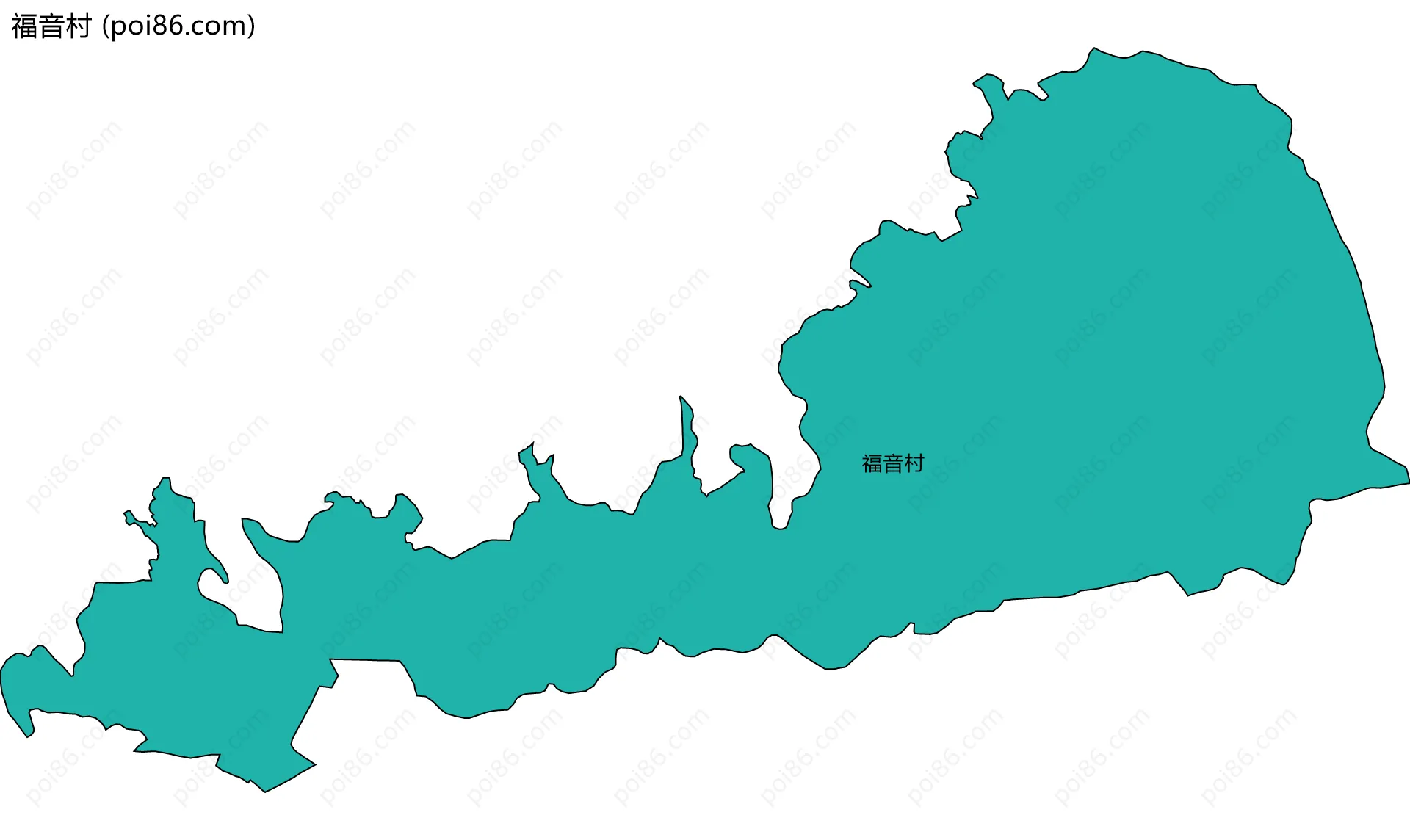 福音村边界地图