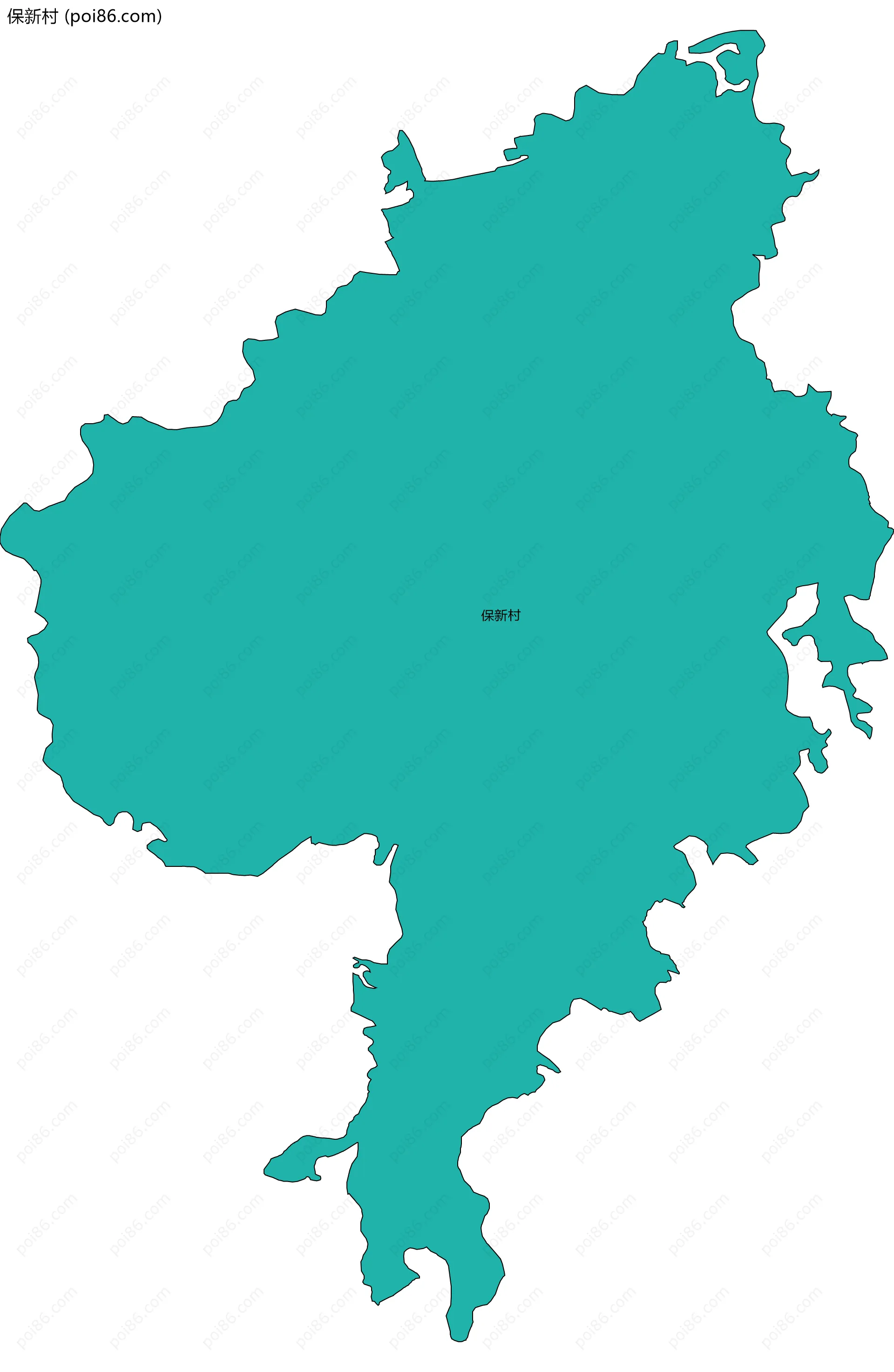 保新村边界地图