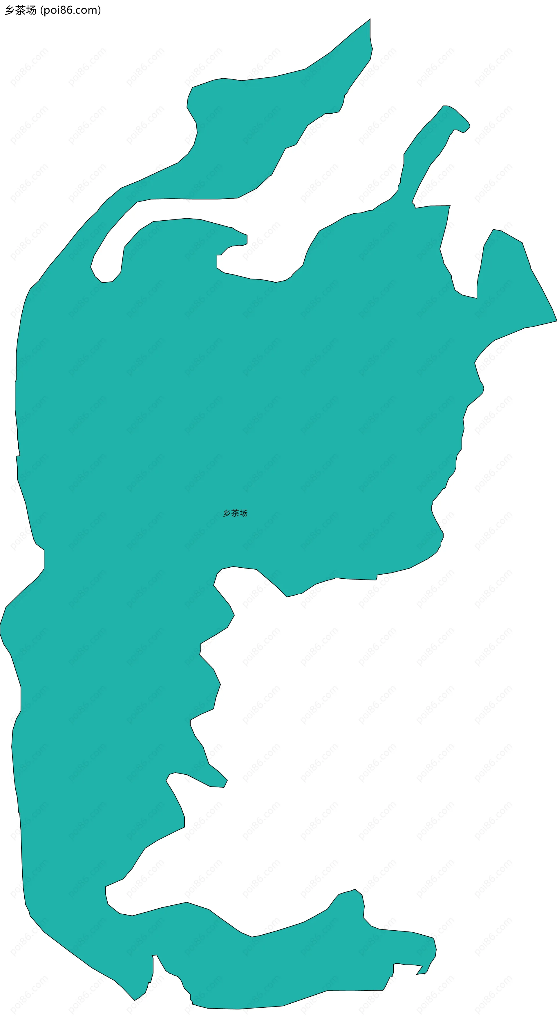 乡茶场边界地图