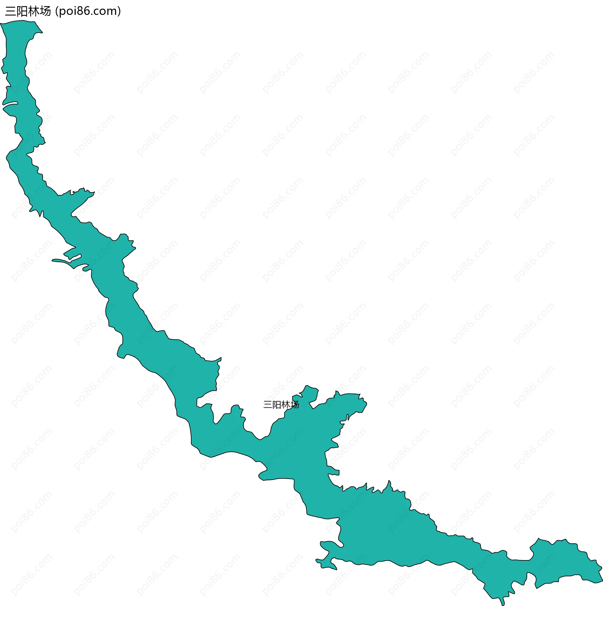 三阳林场边界地图