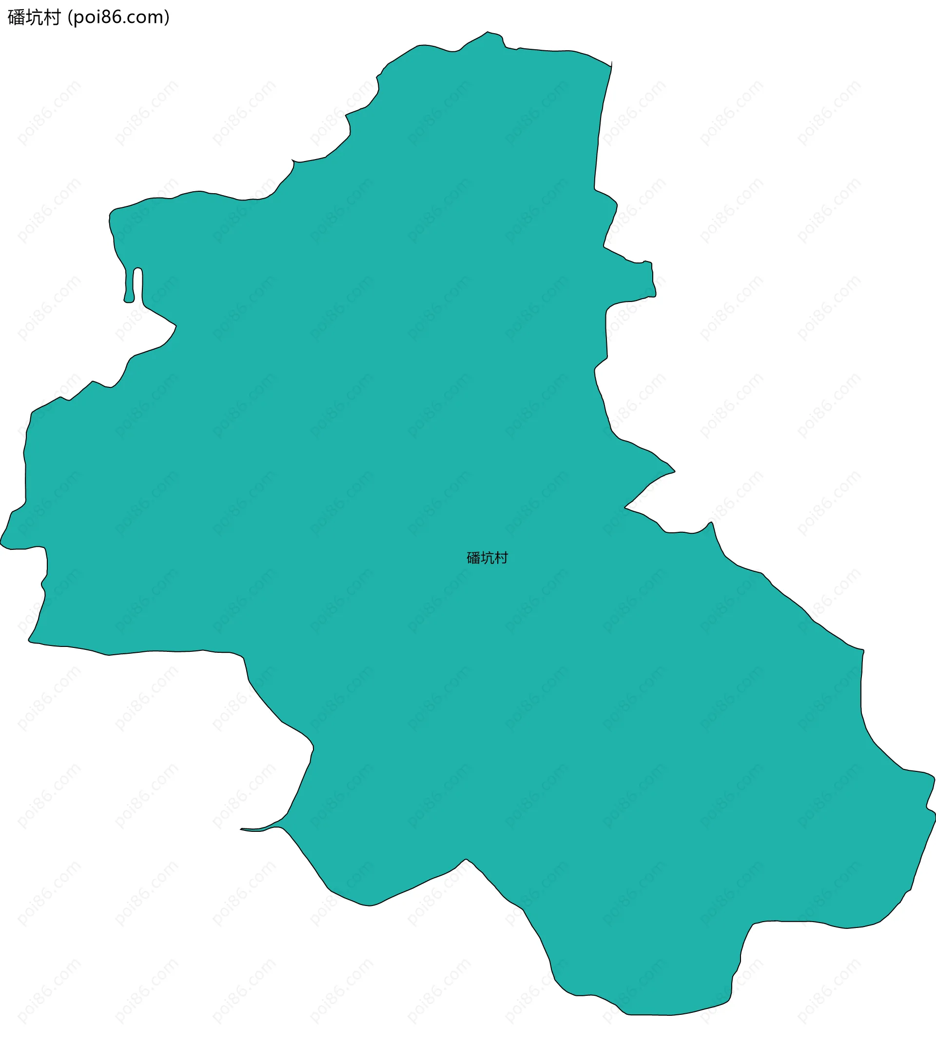 磻坑村边界地图