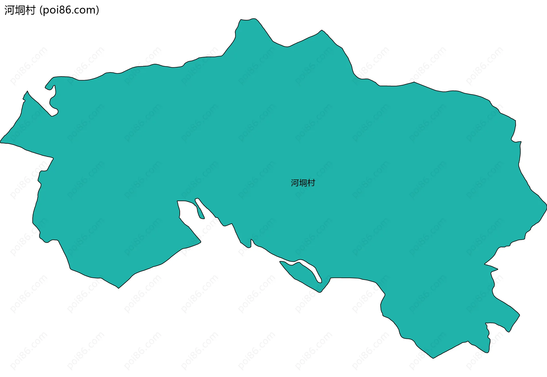 河垌村边界地图