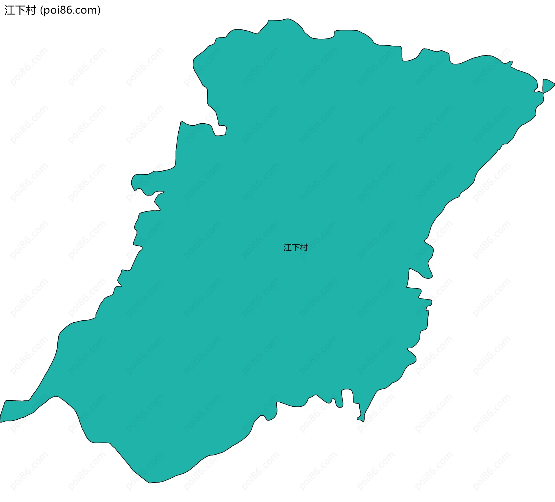江下村边界地图