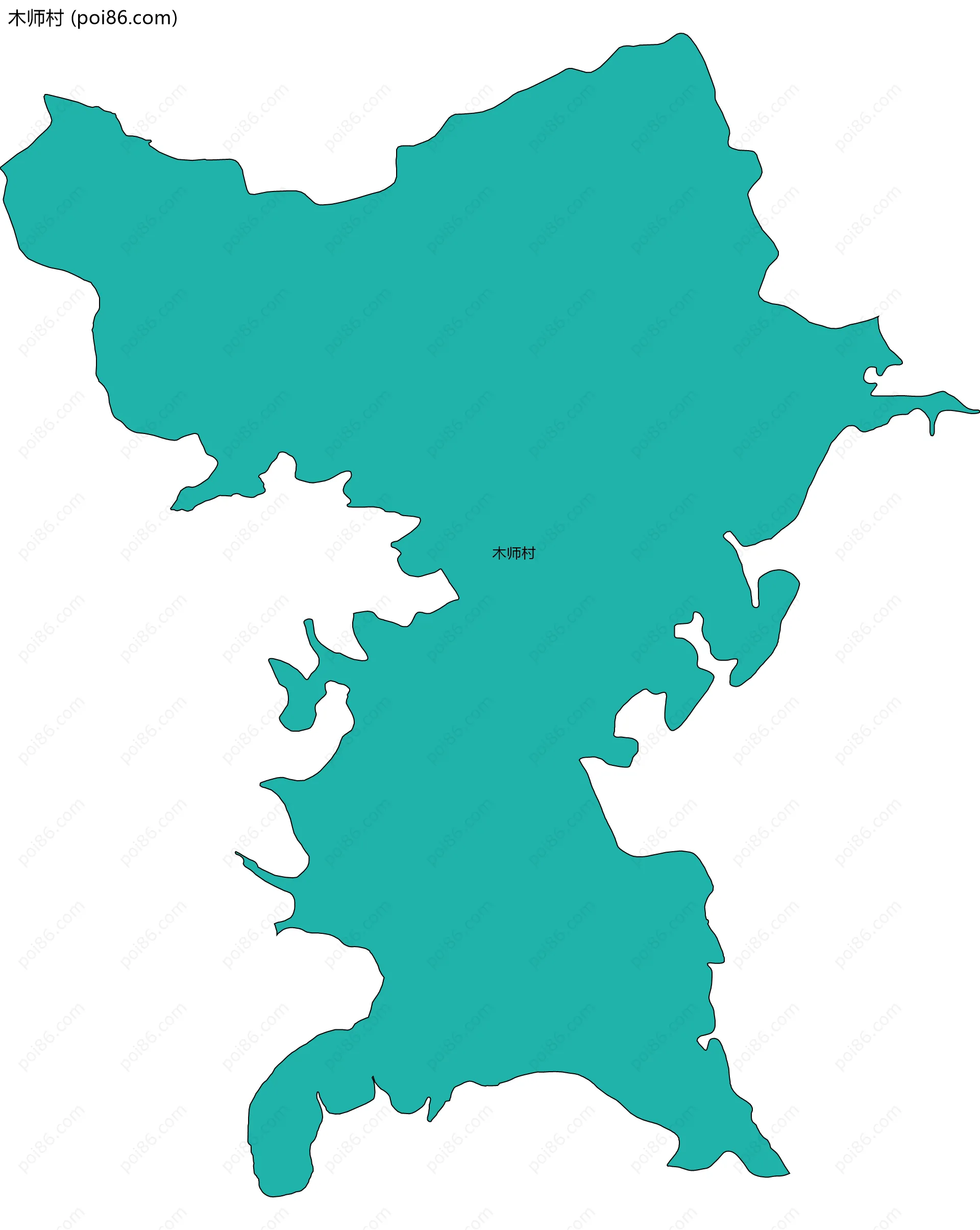 木师村边界地图