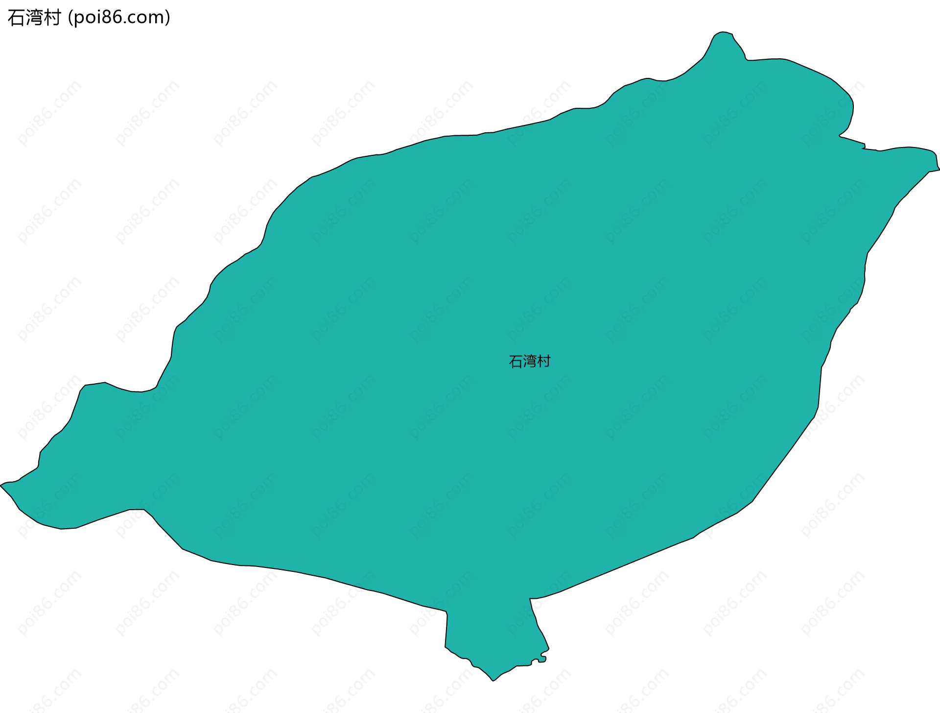 石湾村边界地图