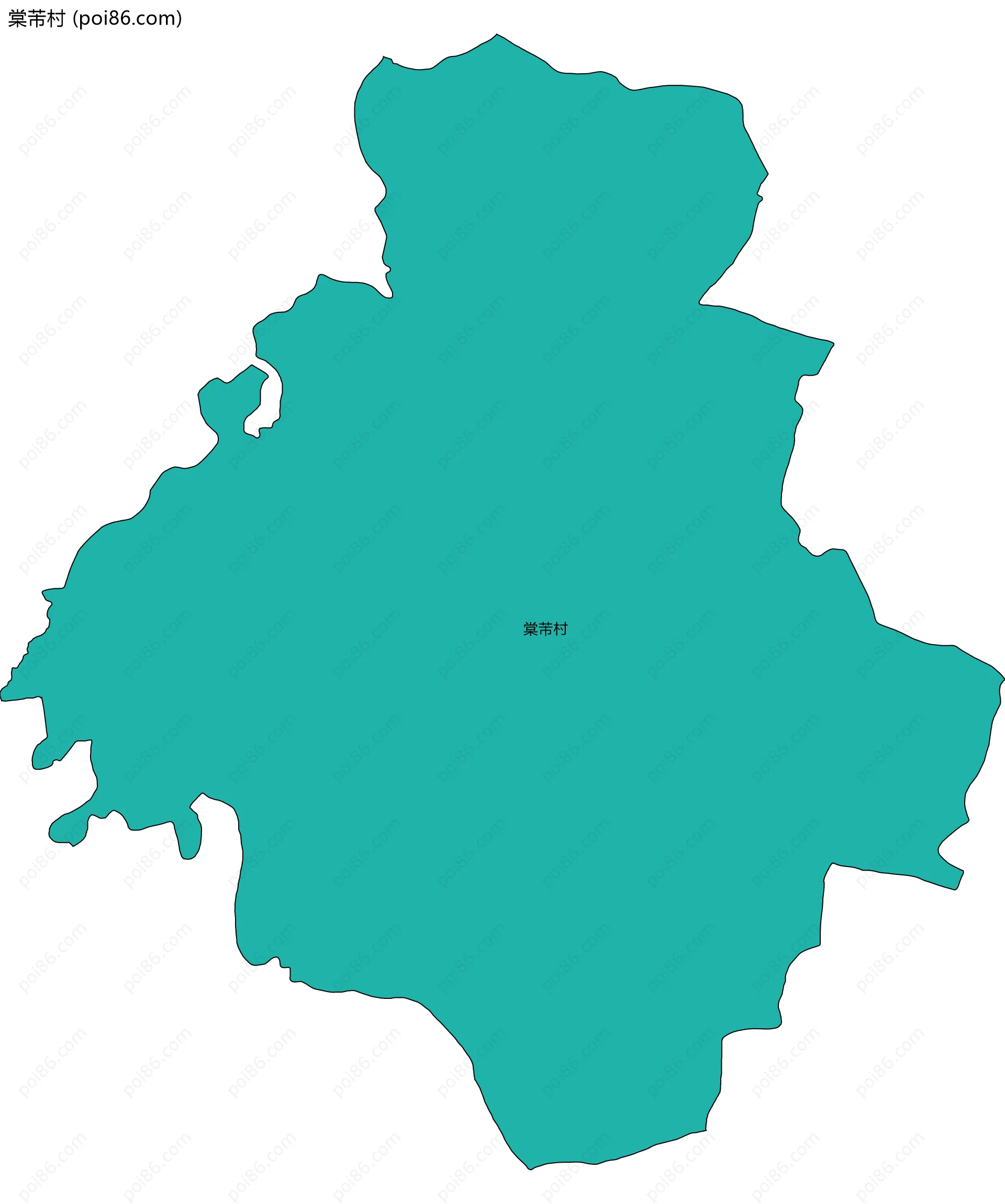 棠芾村边界地图