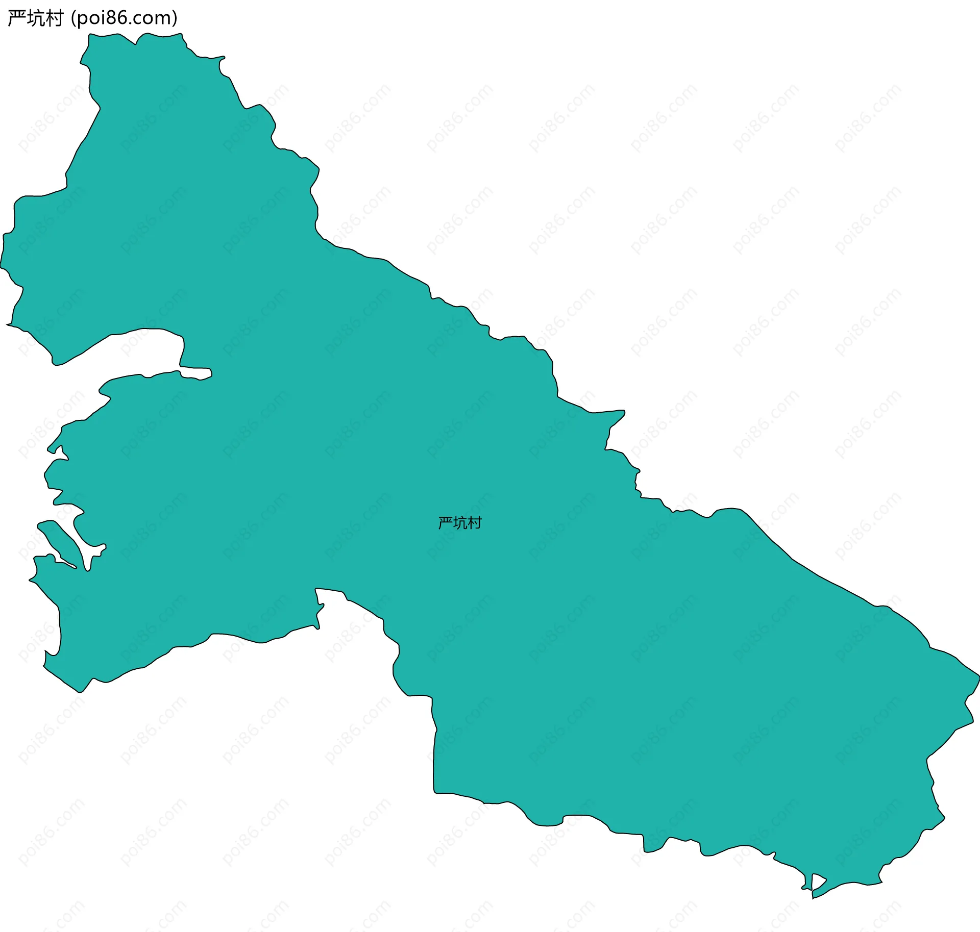 严坑村边界地图