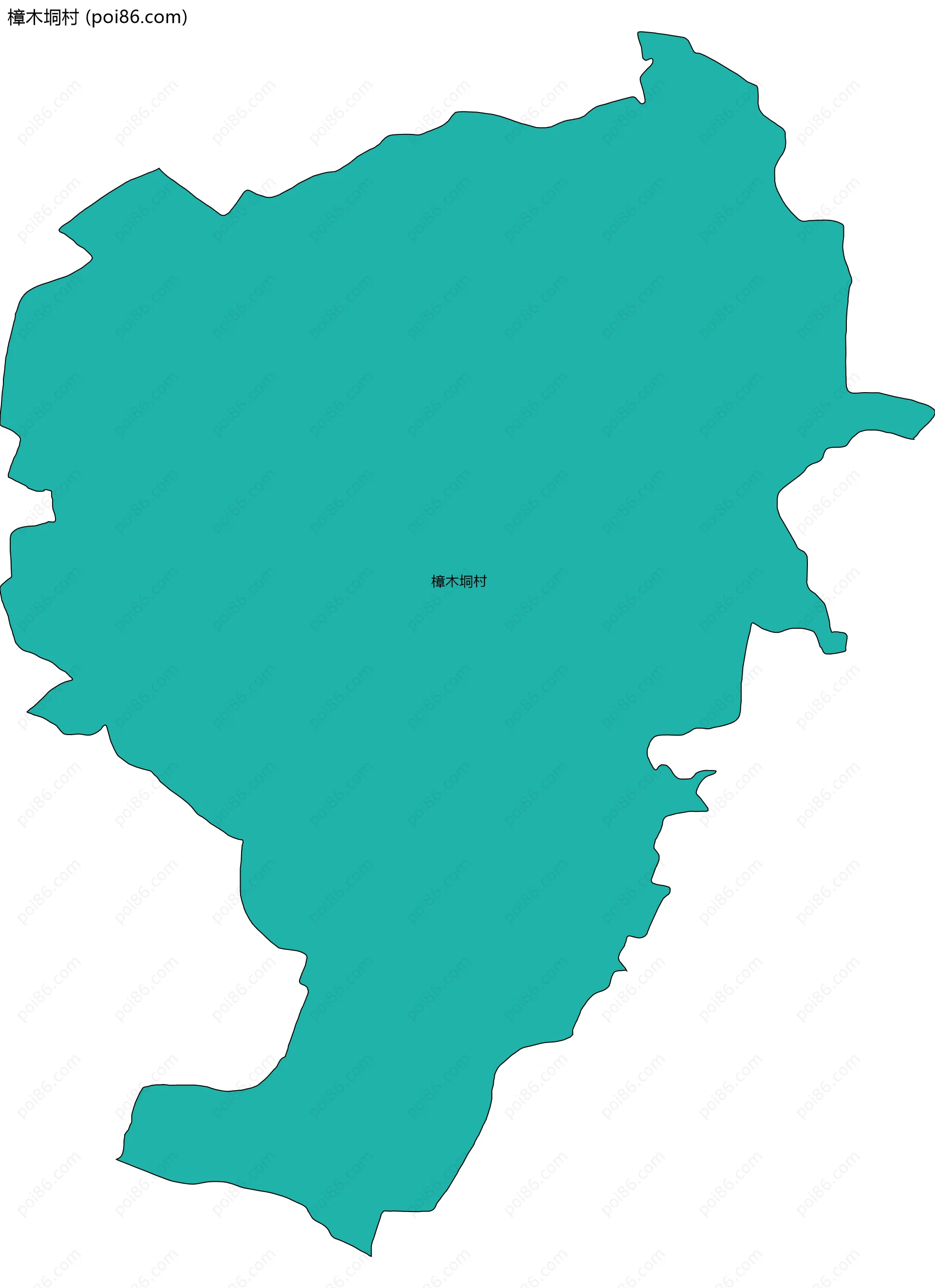 樟木垌村边界地图