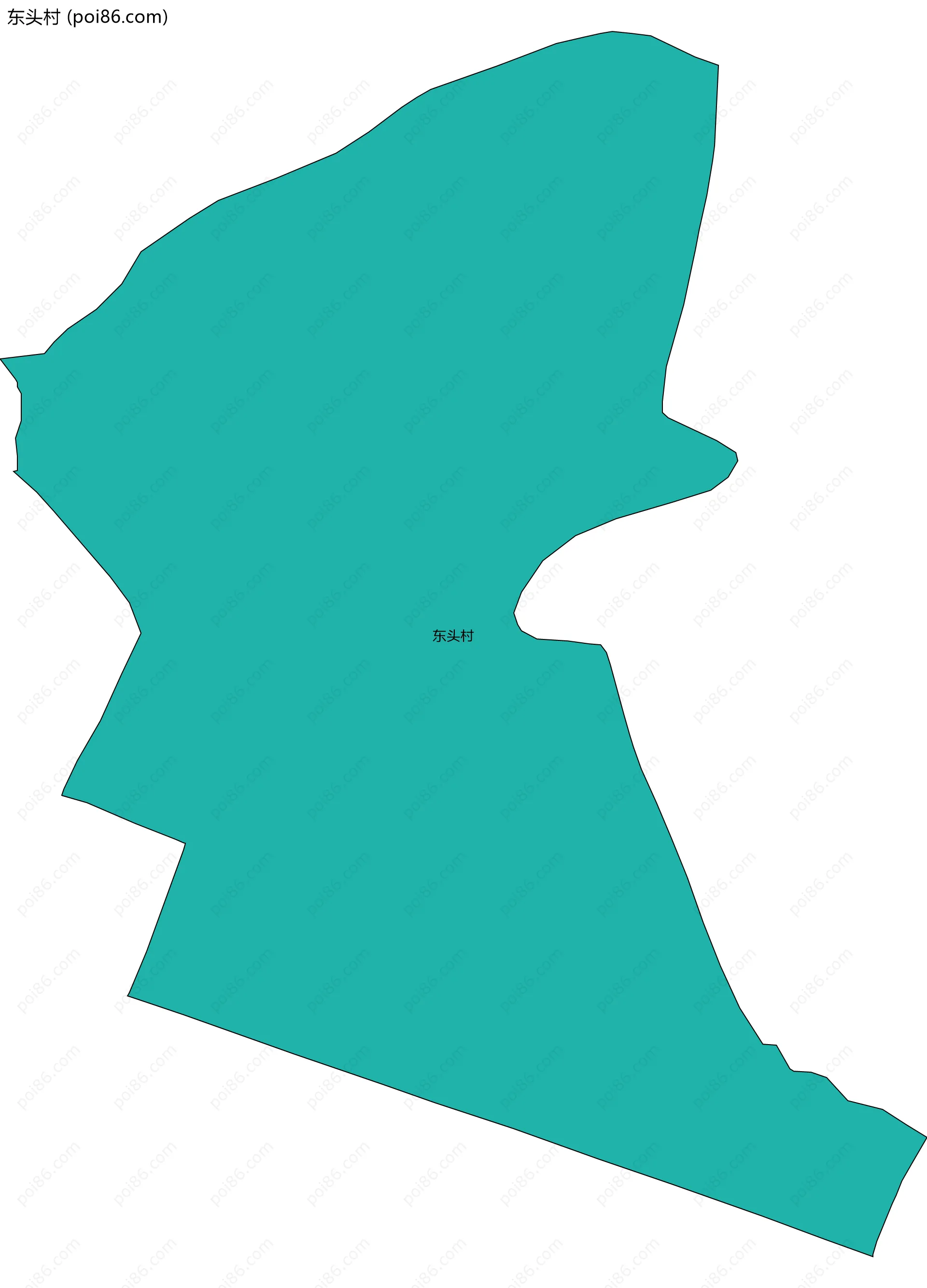 东头村边界地图