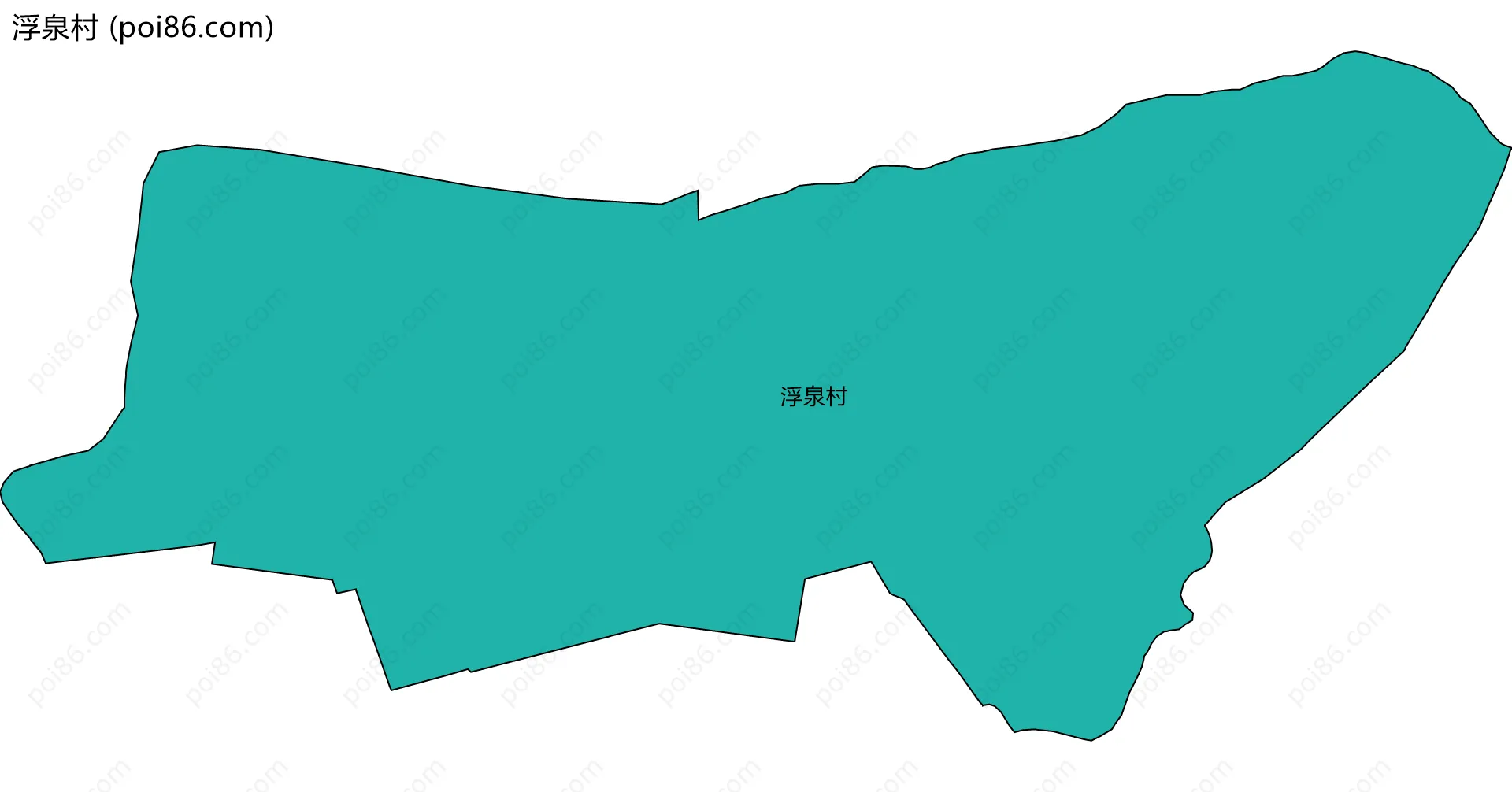 浮泉村边界地图