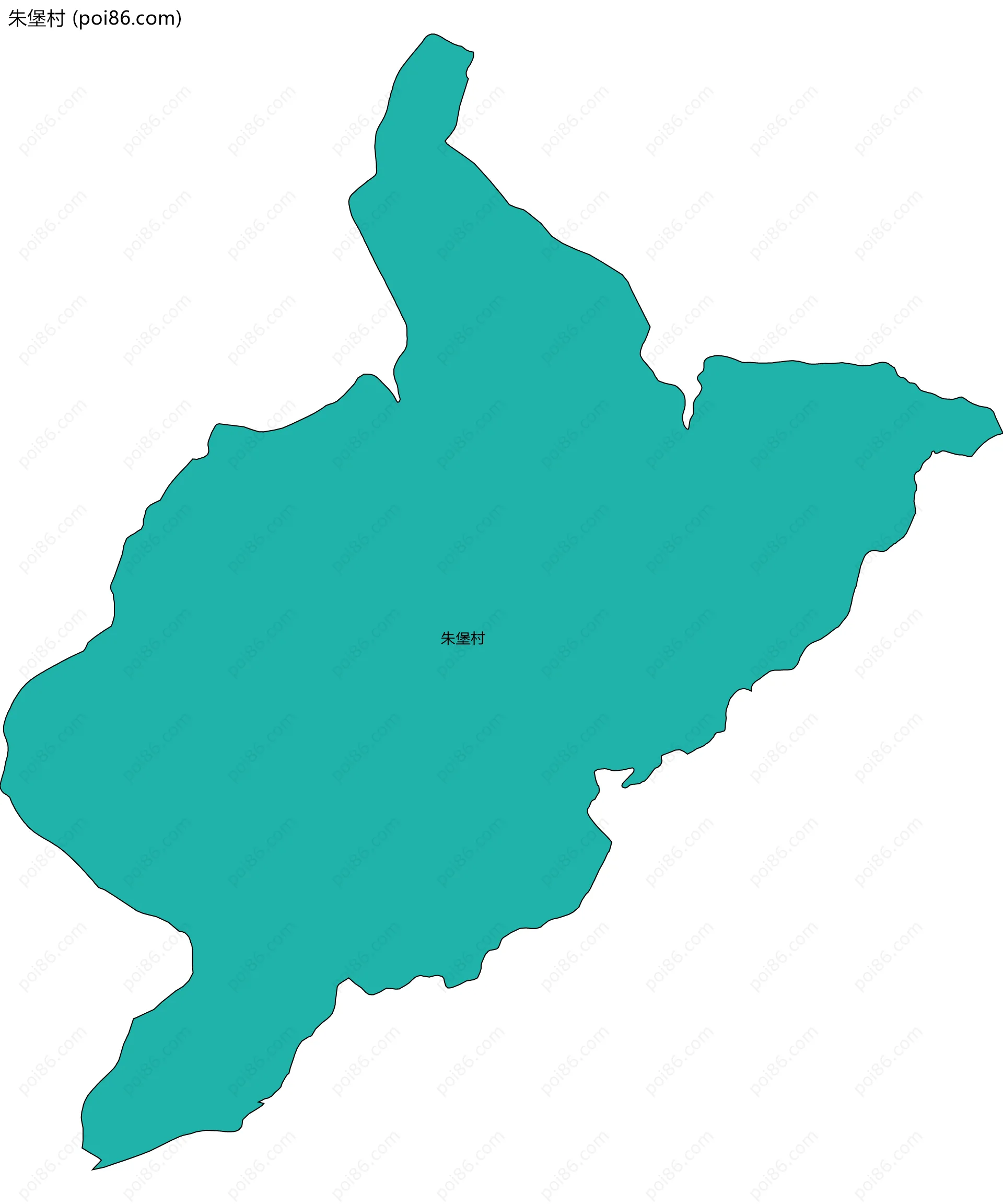 朱堡村边界地图