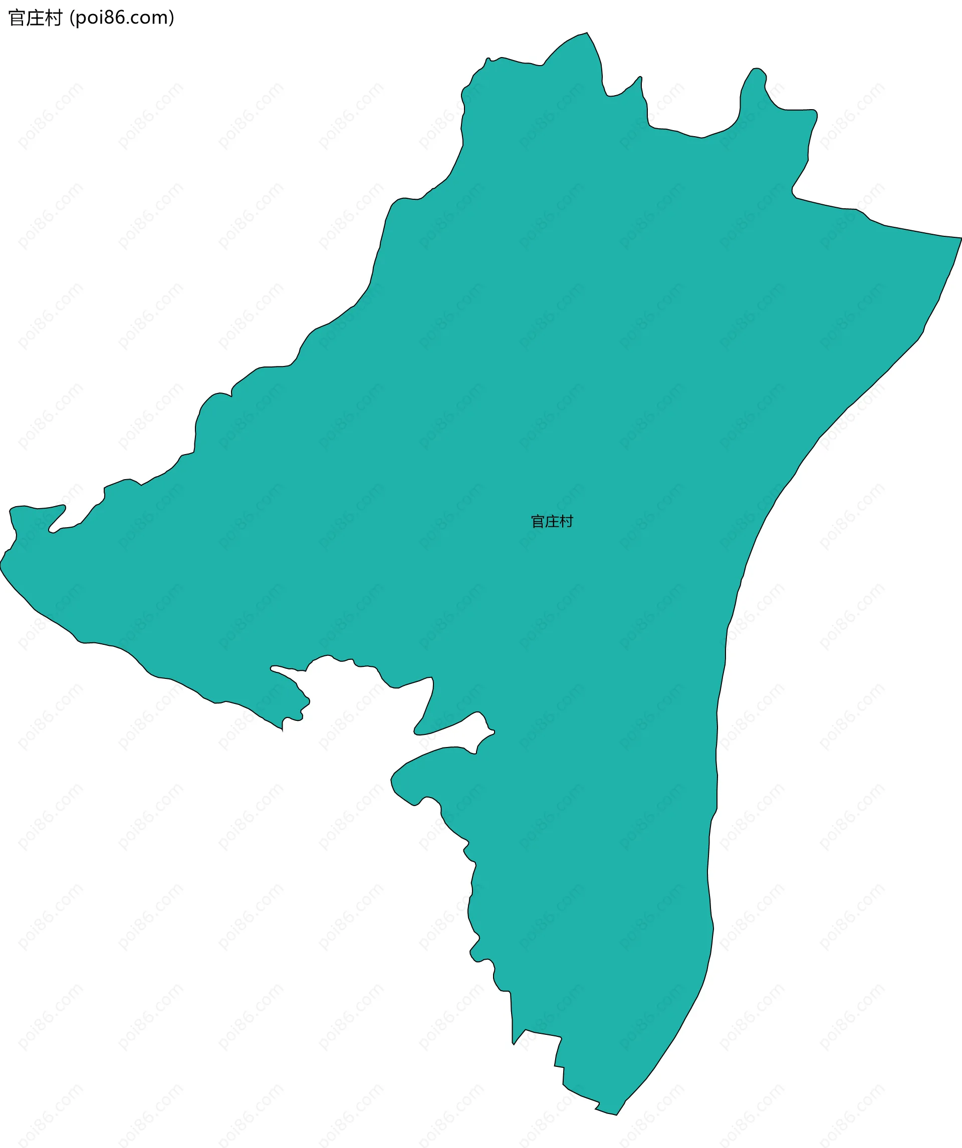 官庄村边界地图