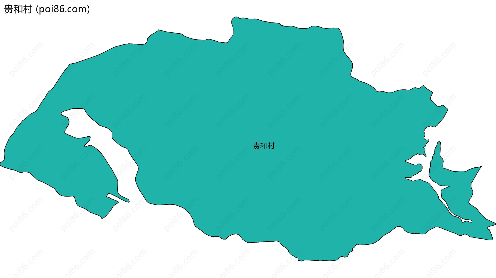 贵和村边界地图