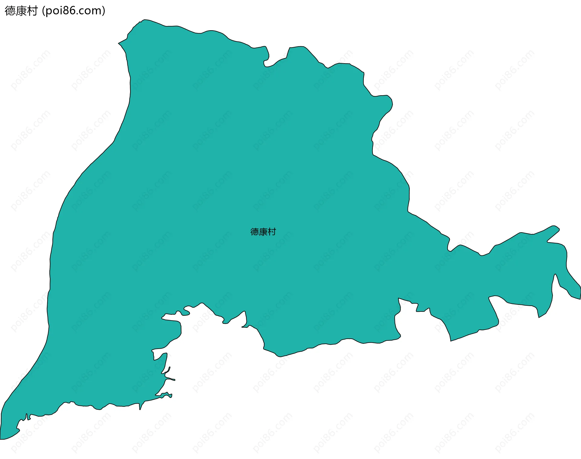 德康村边界地图