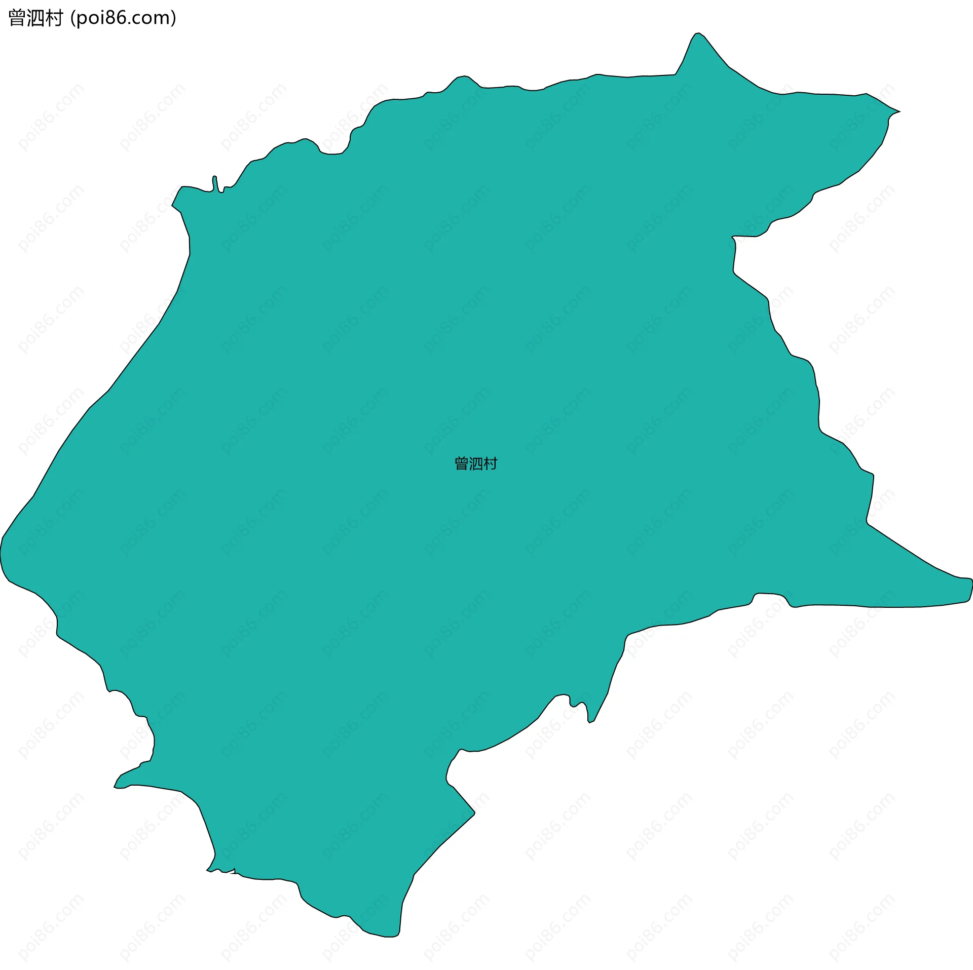 曾泗村边界地图