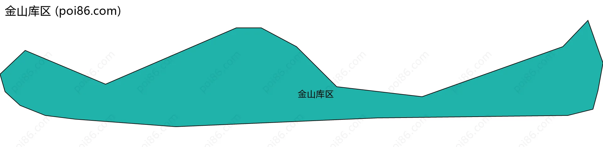 金山库区边界地图