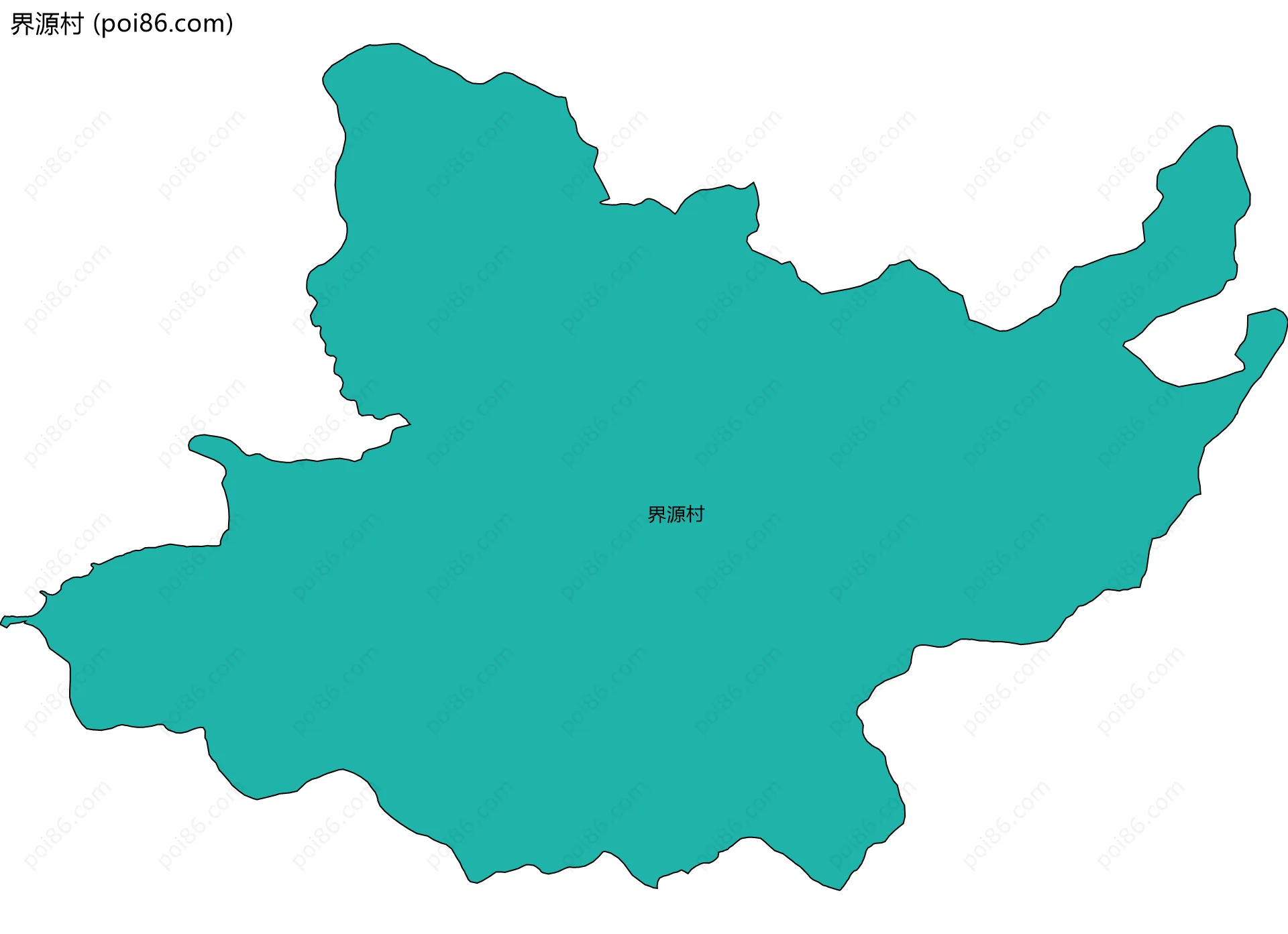 界源村边界地图