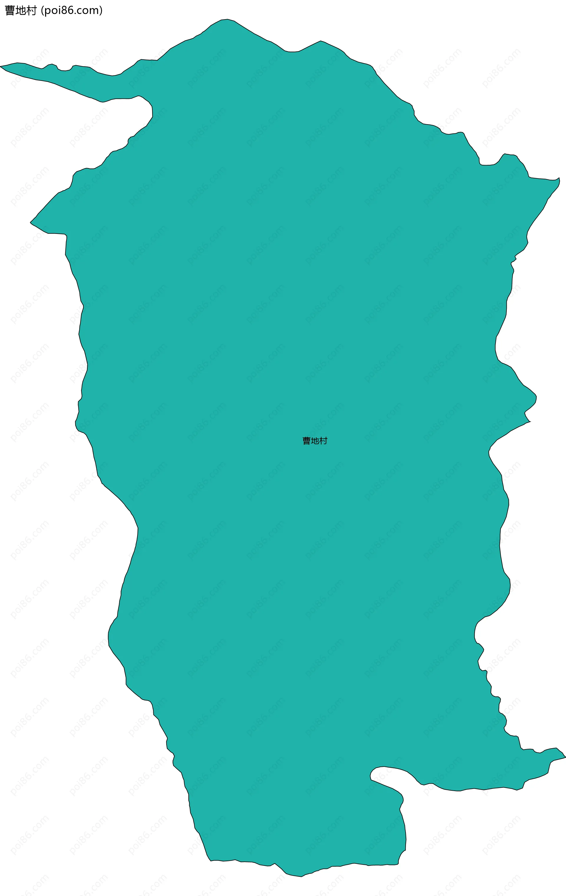 曹地村边界地图