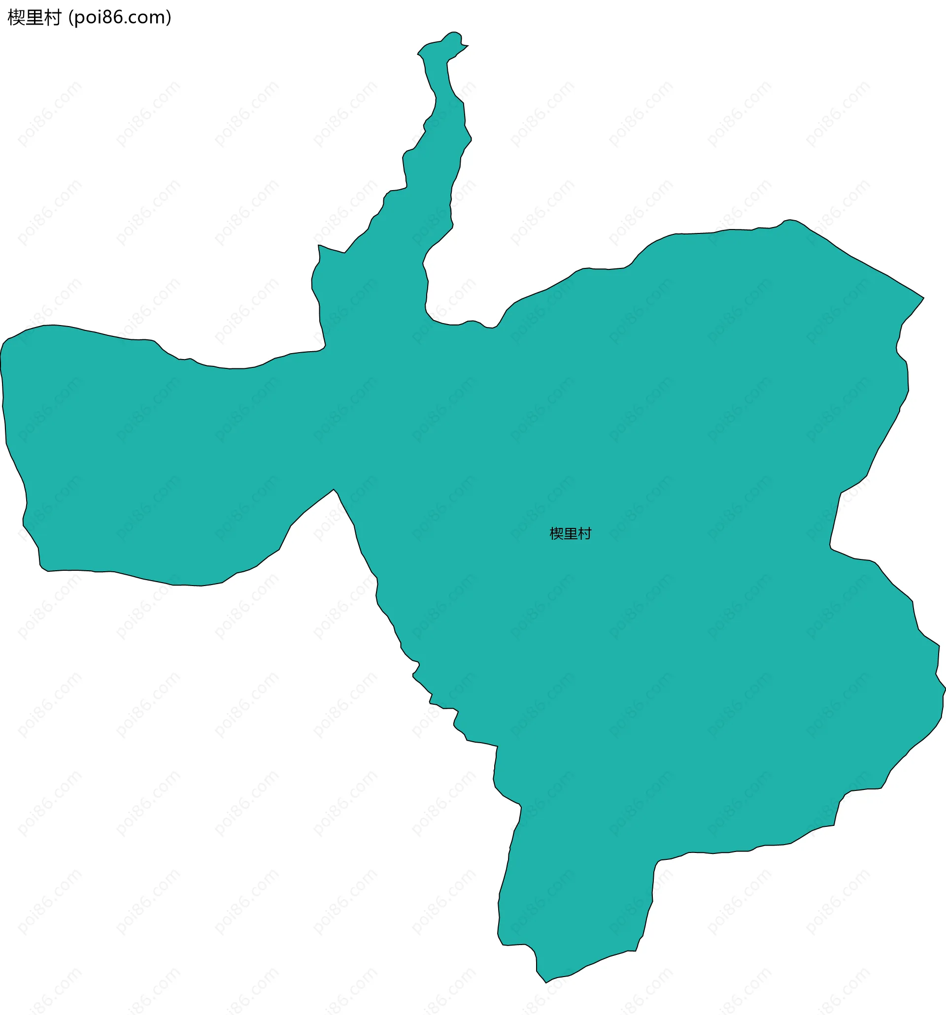 楔里村边界地图