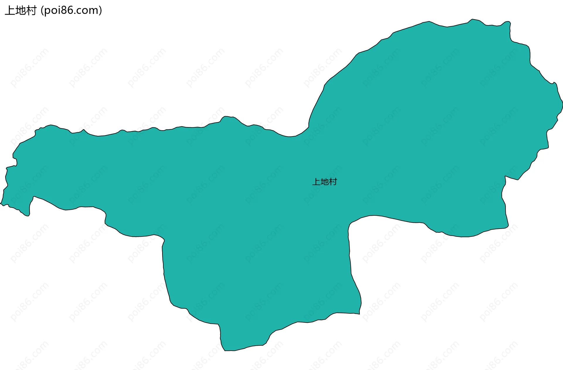 上地村边界地图