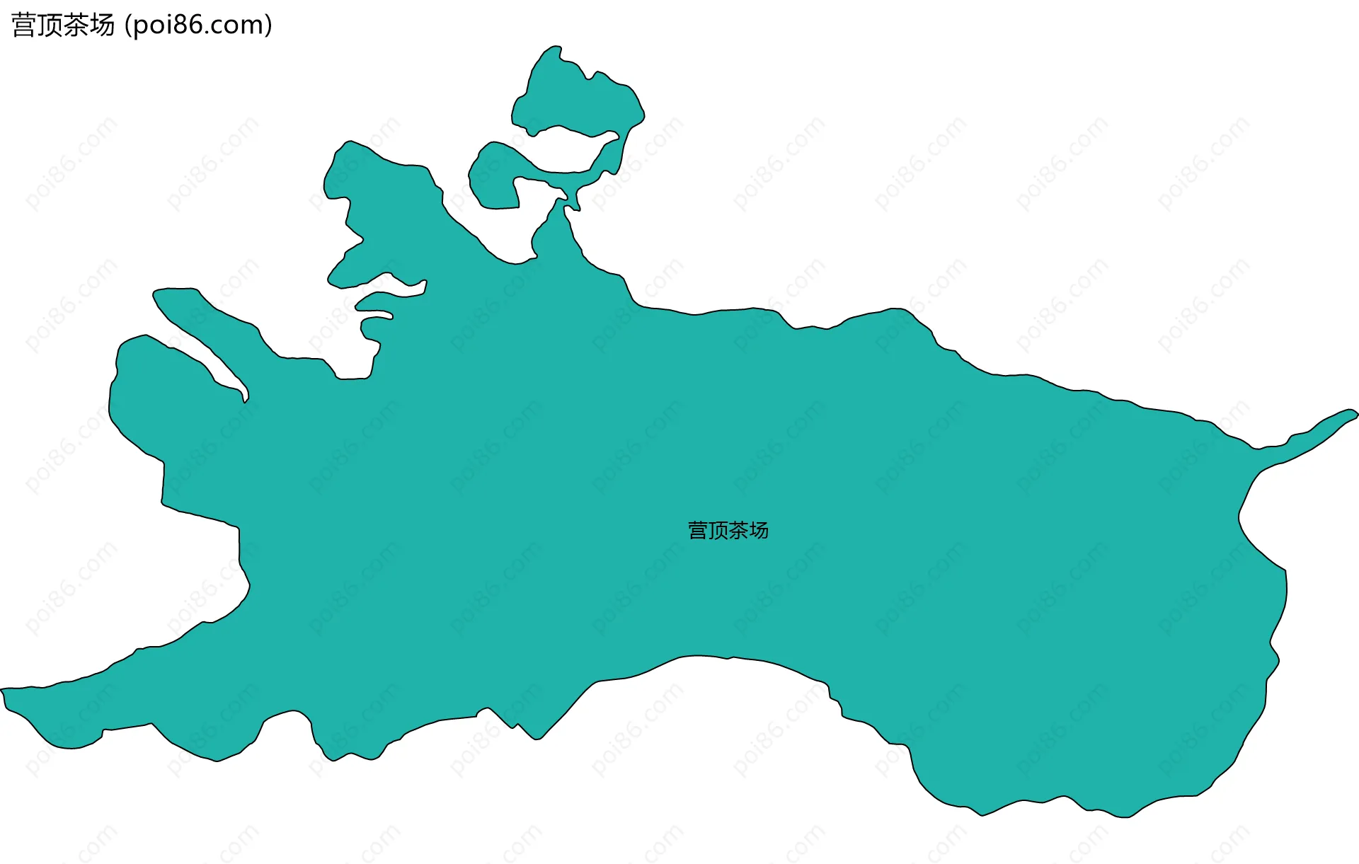 营顶茶场边界地图