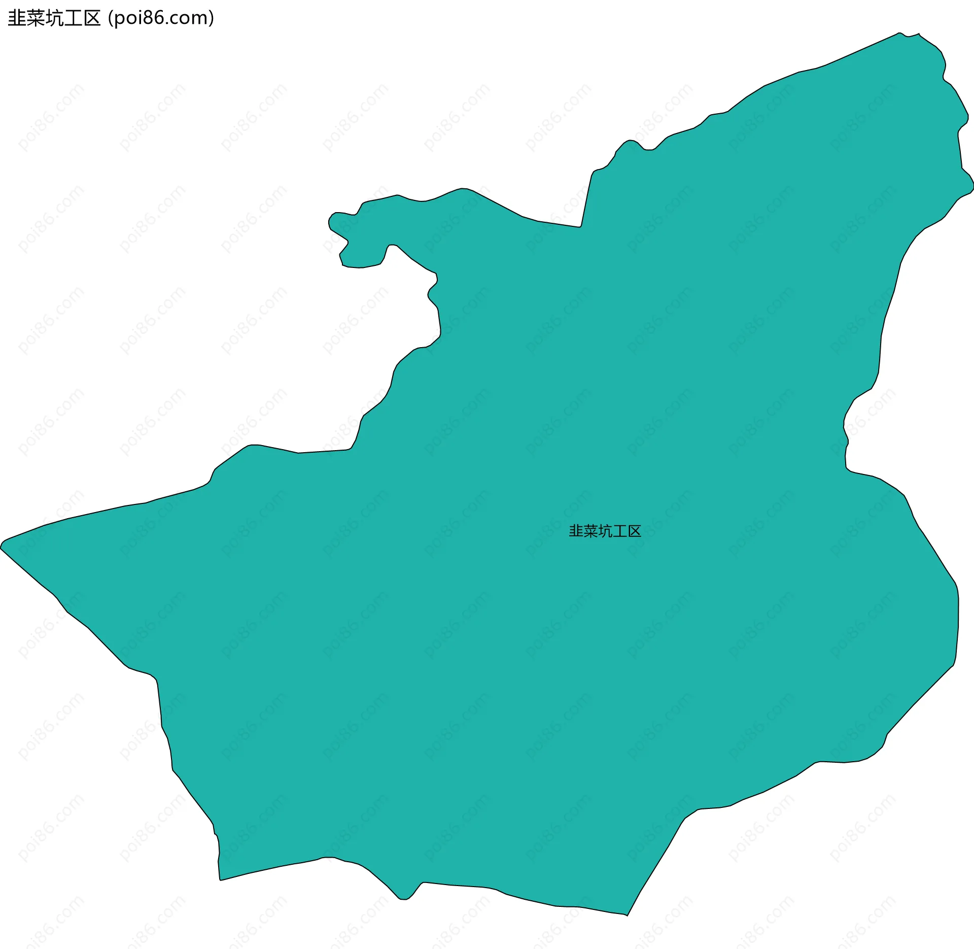 韭菜坑工区边界地图