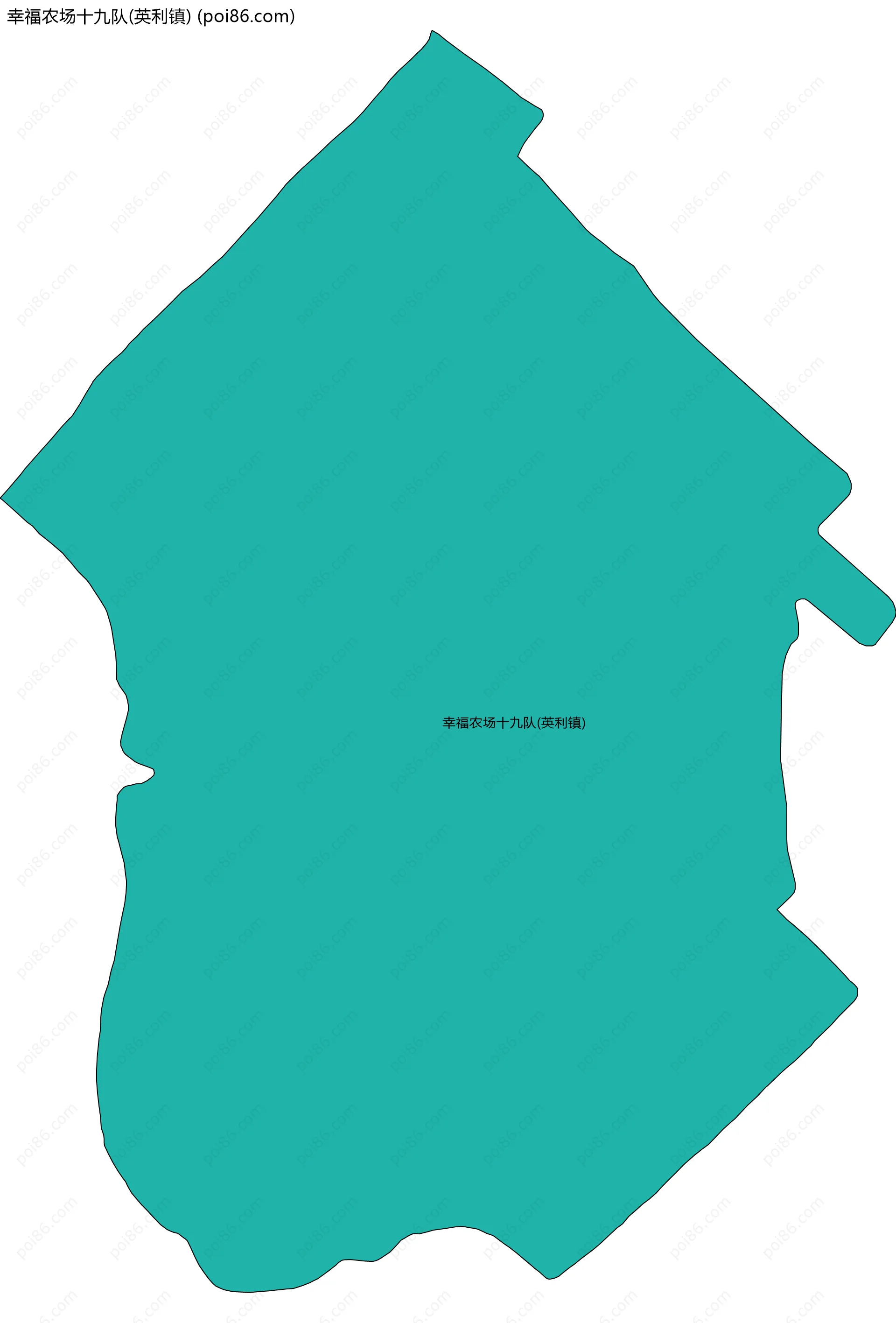 幸福农场十九队(英利镇)边界地图