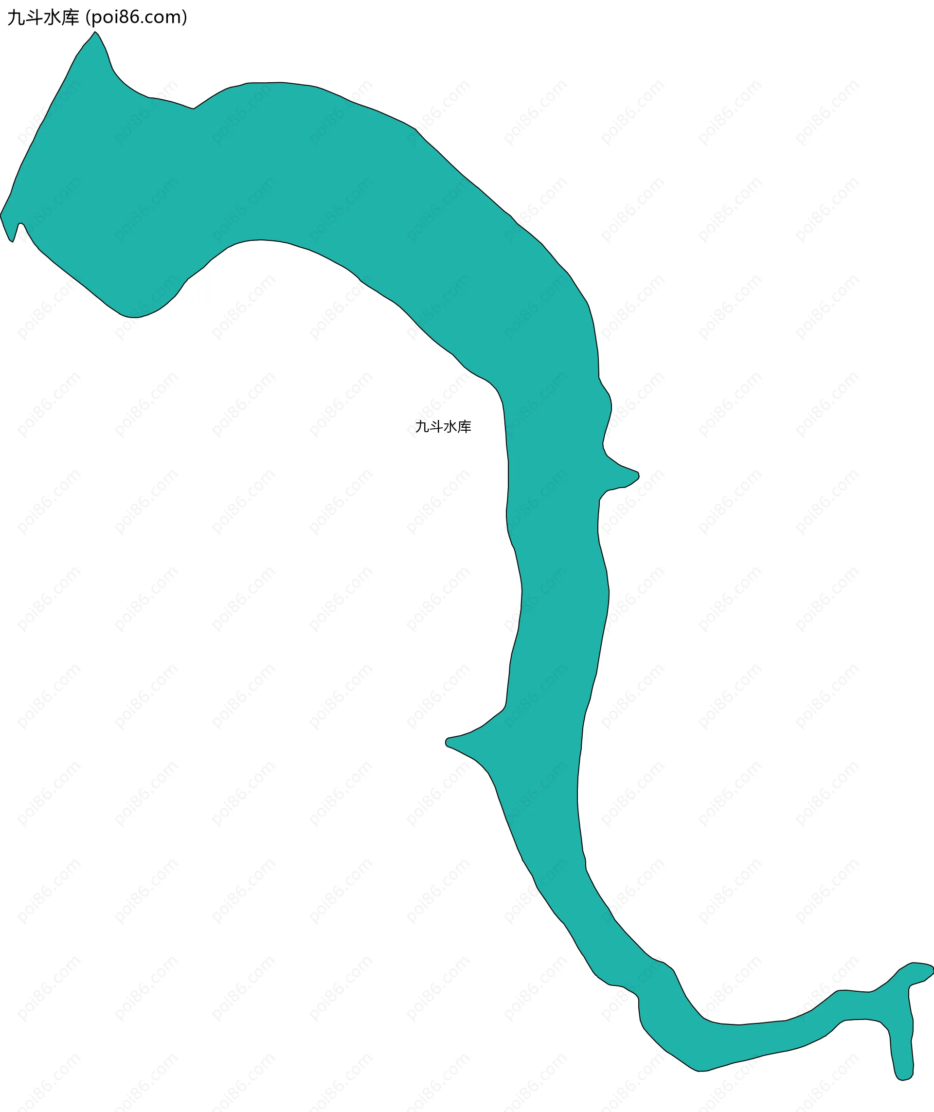 九斗水库边界地图