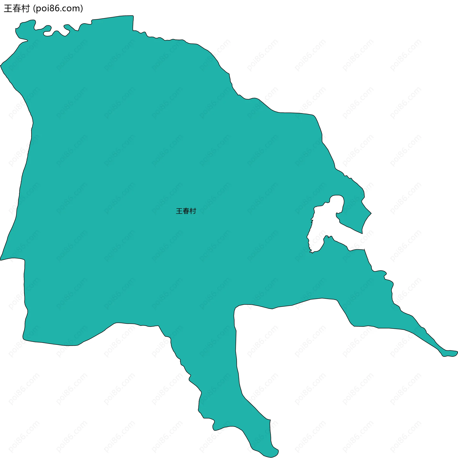王春村边界地图