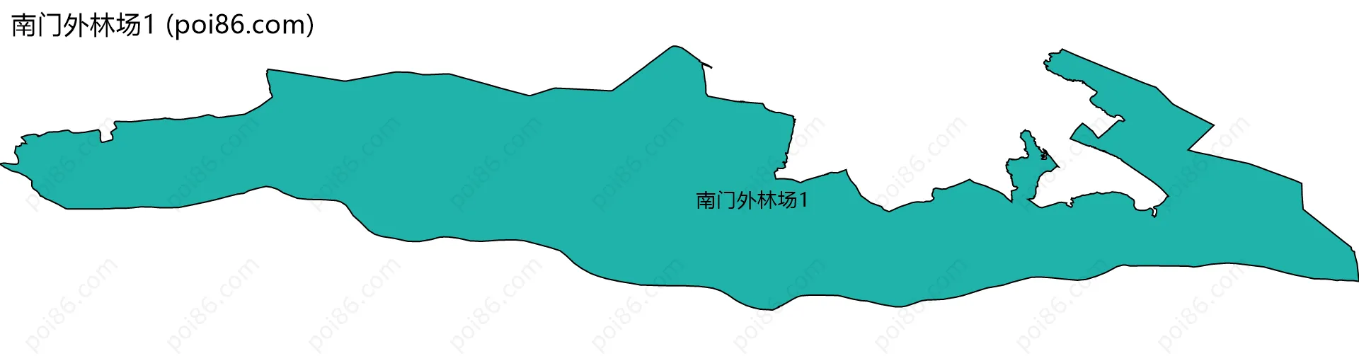 南门外林场1边界地图