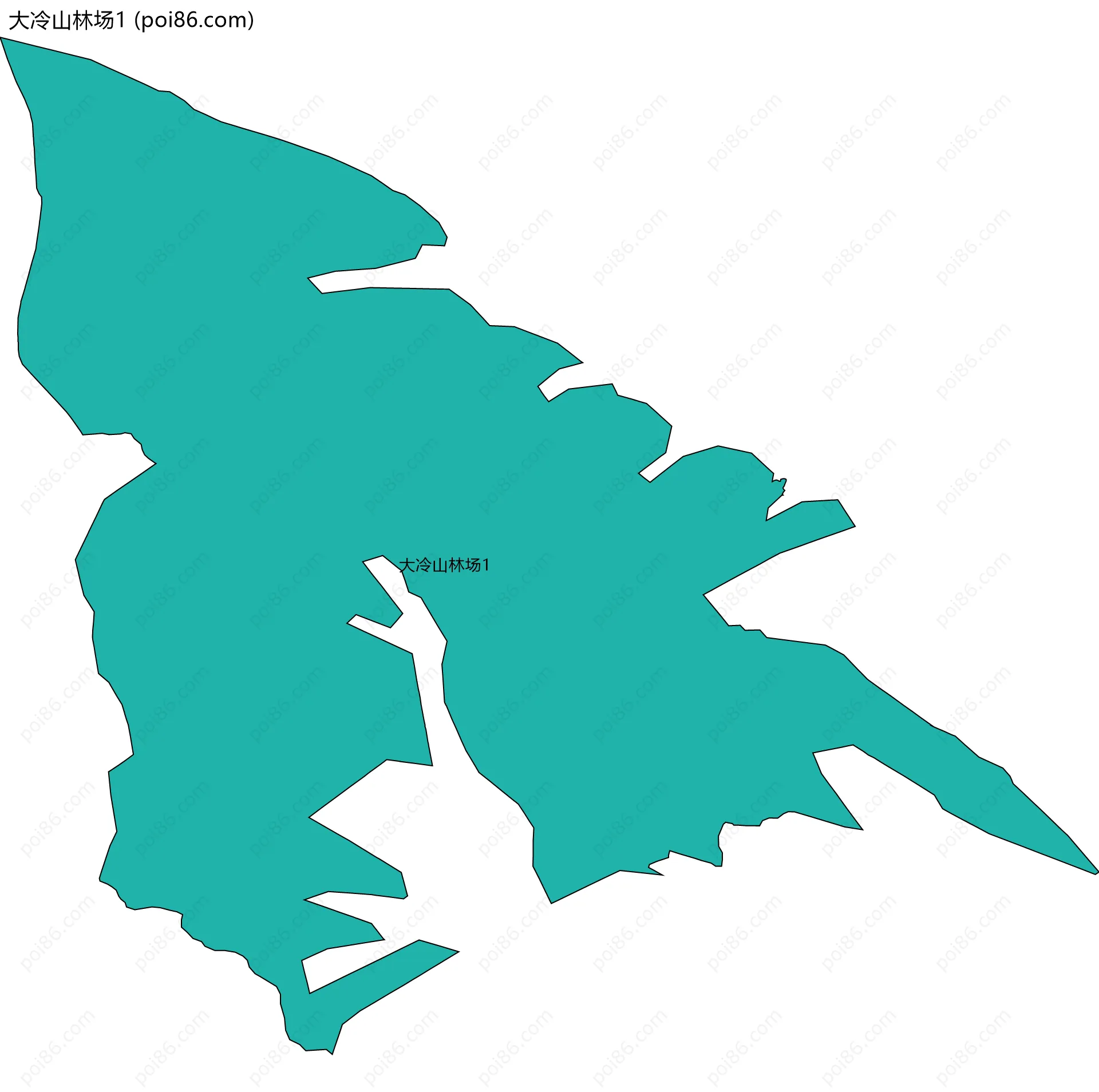大冷山林场1边界地图
