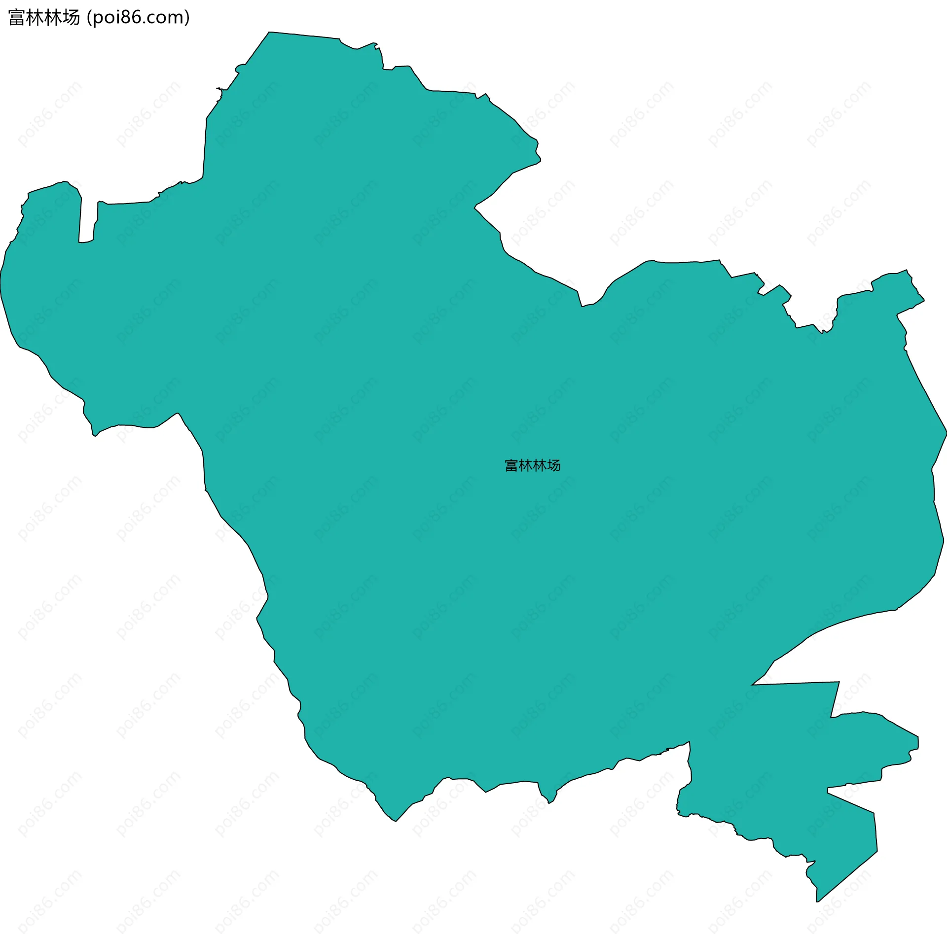 富林林场边界地图