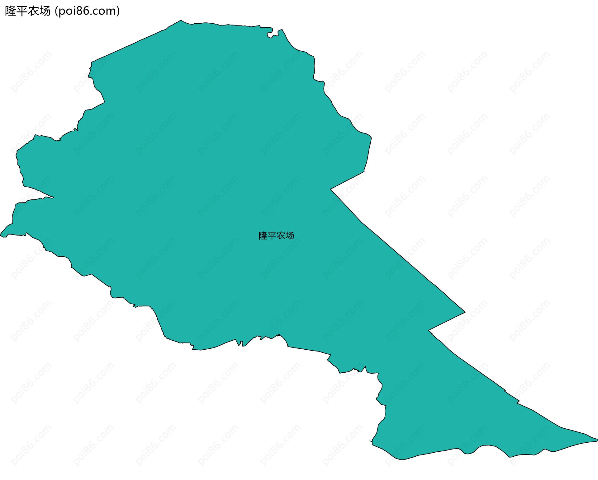 隆平农场边界地图